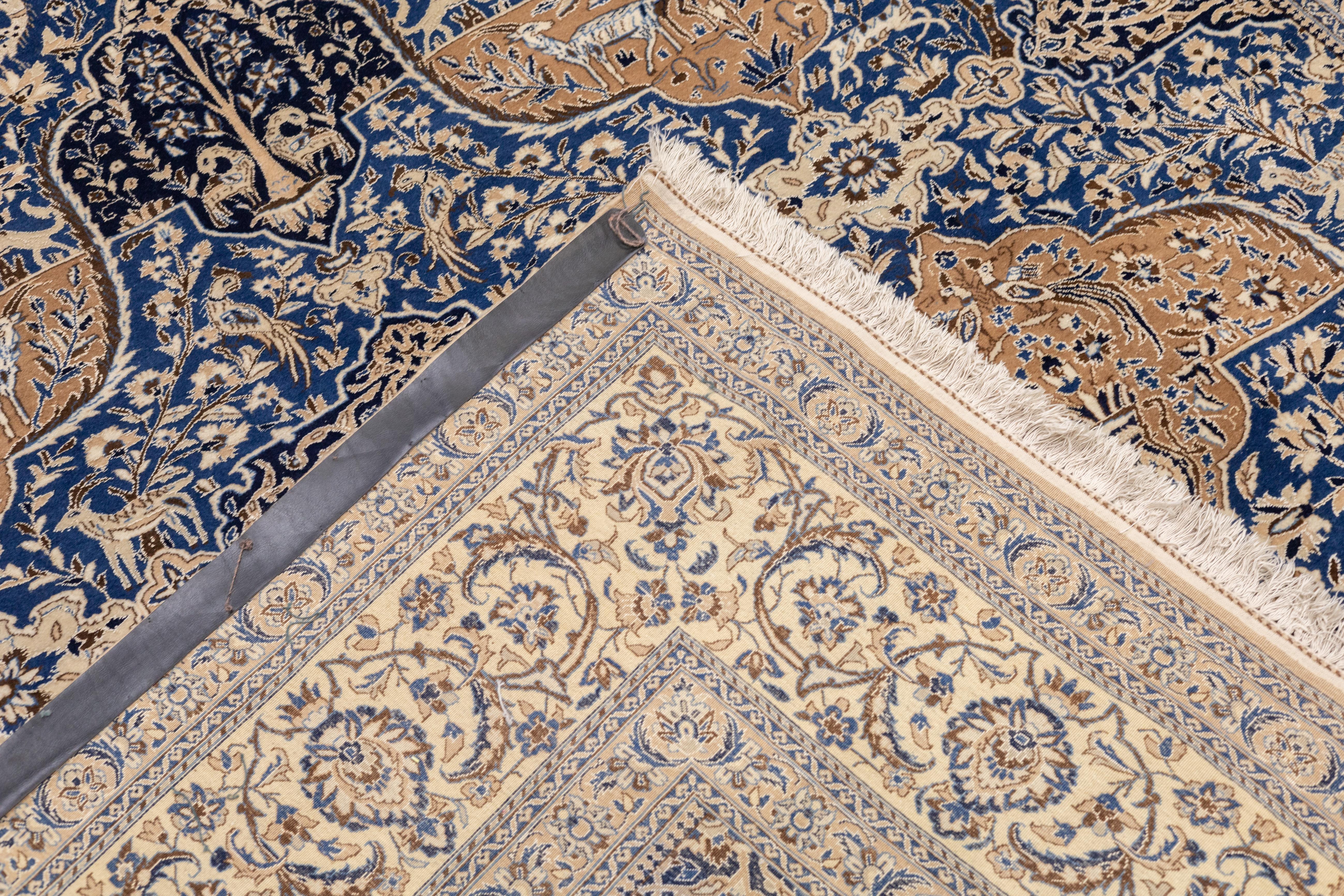 Tappeto antico Nain persiano estremamente fine 8'2'' x 11'6'' in vendita 1
