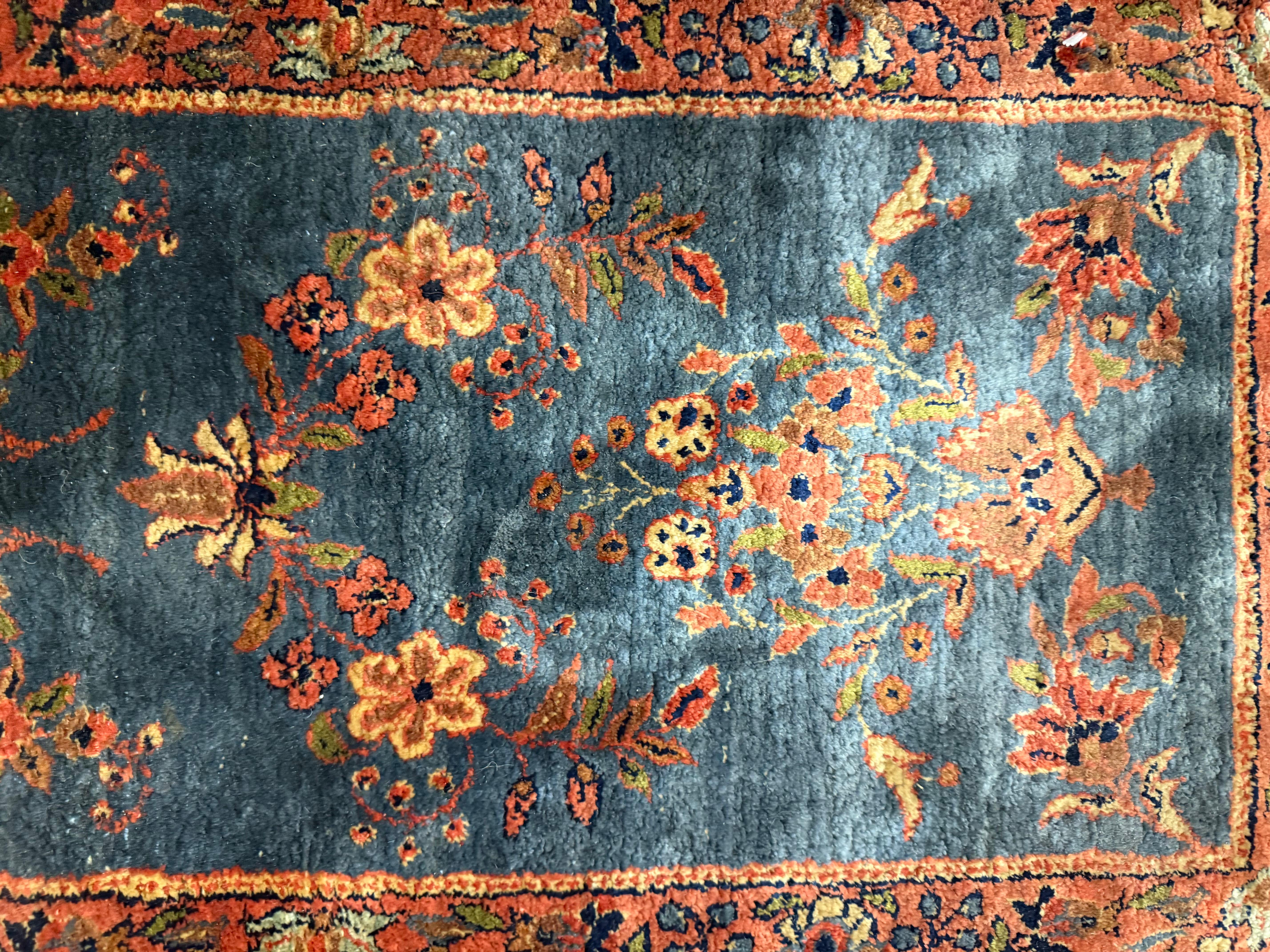 Alfombra de Seda Persa Kashan Antigua Extremadamente Fina 5'3