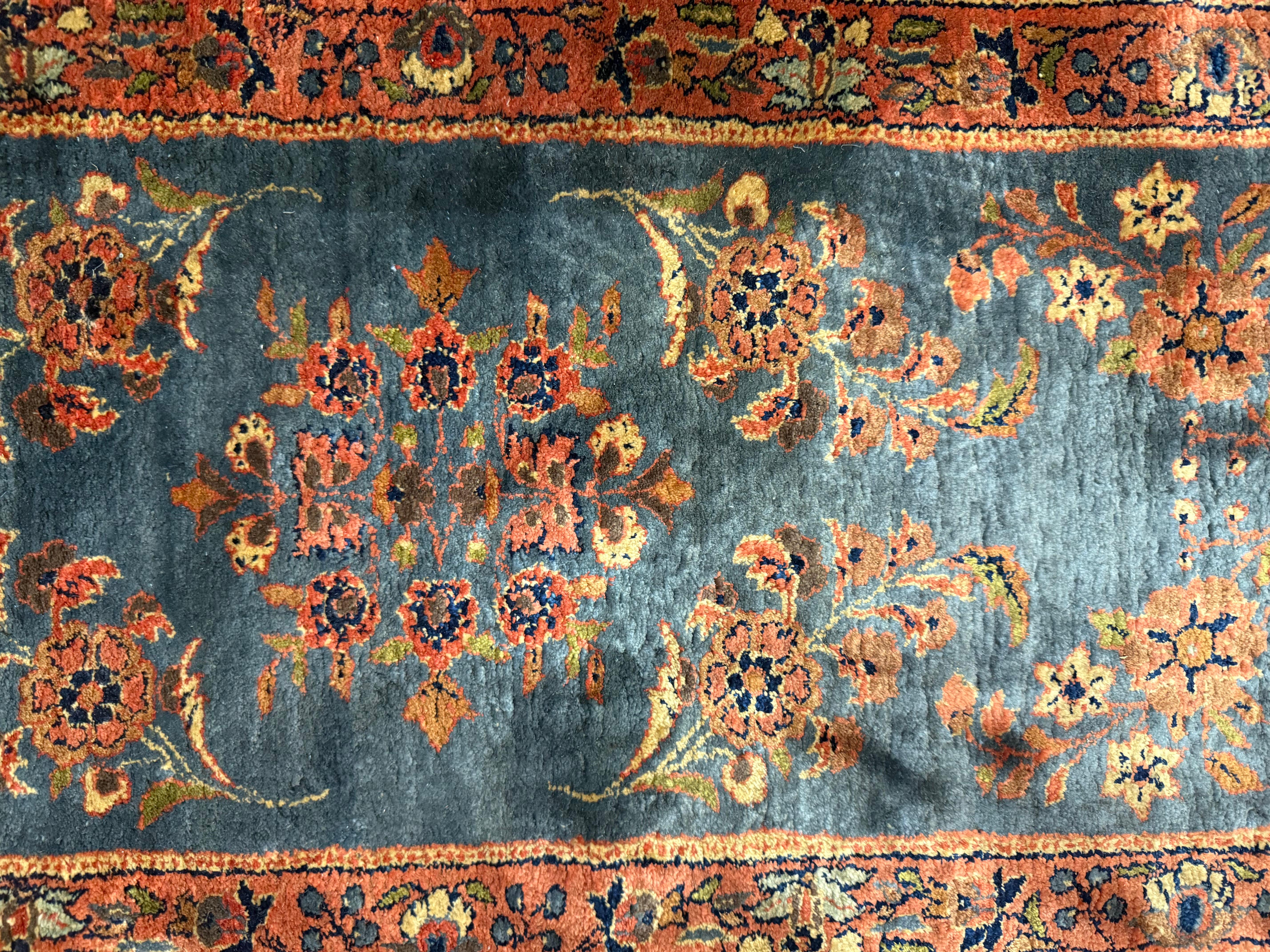 Alfombra de Seda Persa Kashan Antigua Extremadamente Fina 5'3