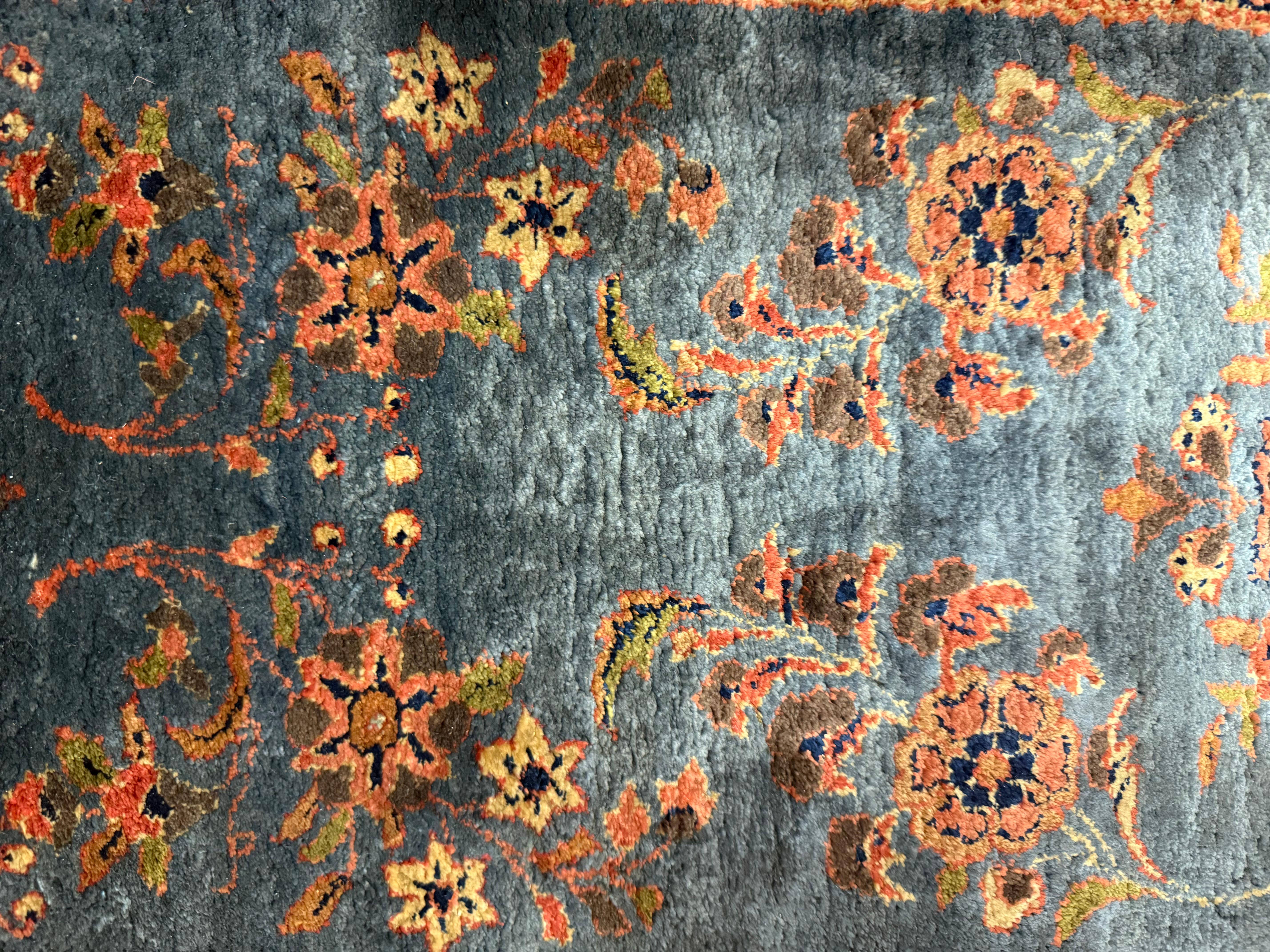 Alfombra de Seda Persa Kashan Antigua Extremadamente Fina 5'3