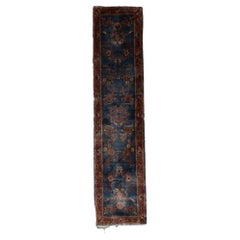 Extremely Fine Antique Persian Silk Kashan Runner 5’3” x 13’0"