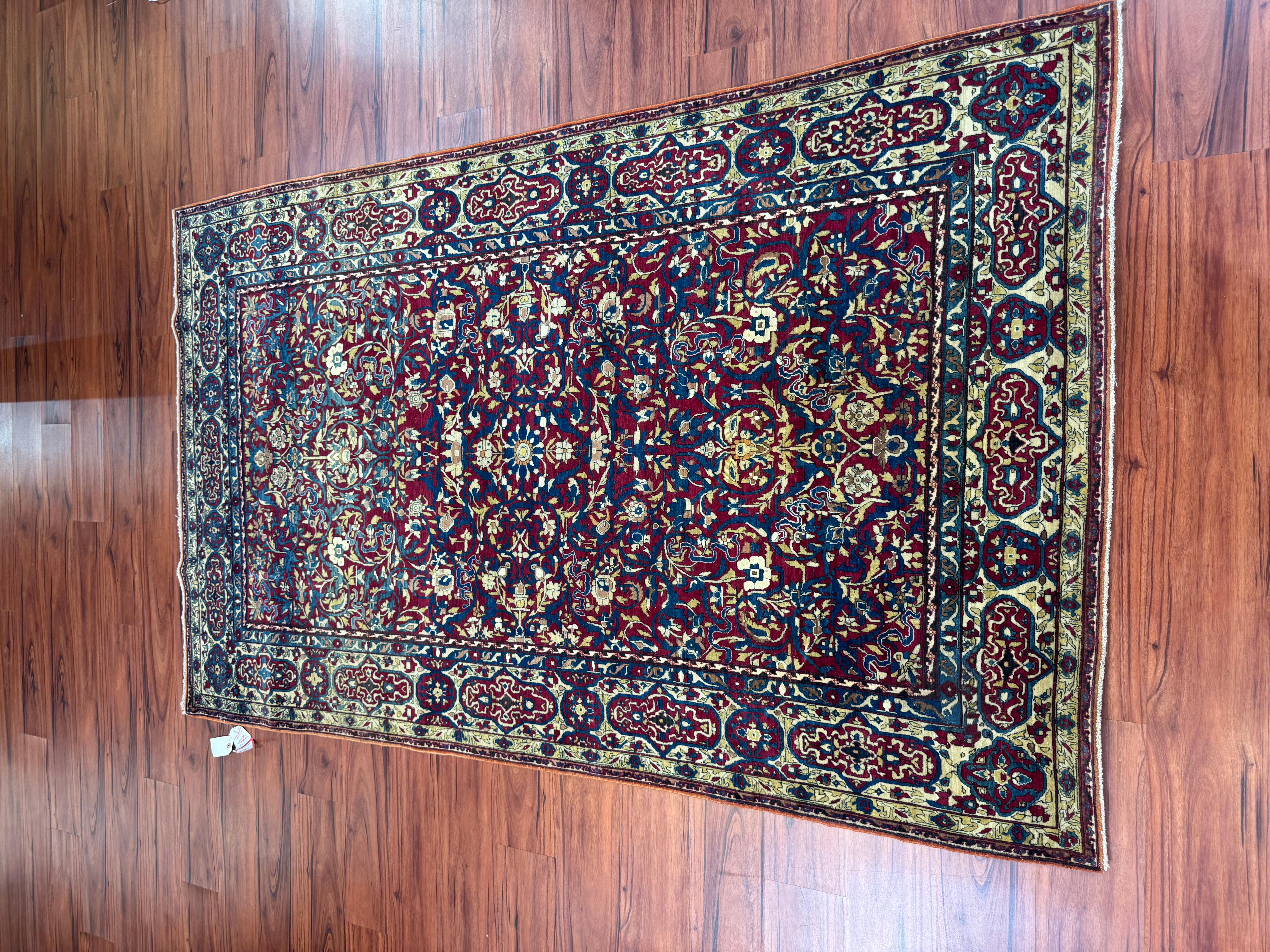 Extremely Fine Antique Persian Tehran Rug For Sale 2