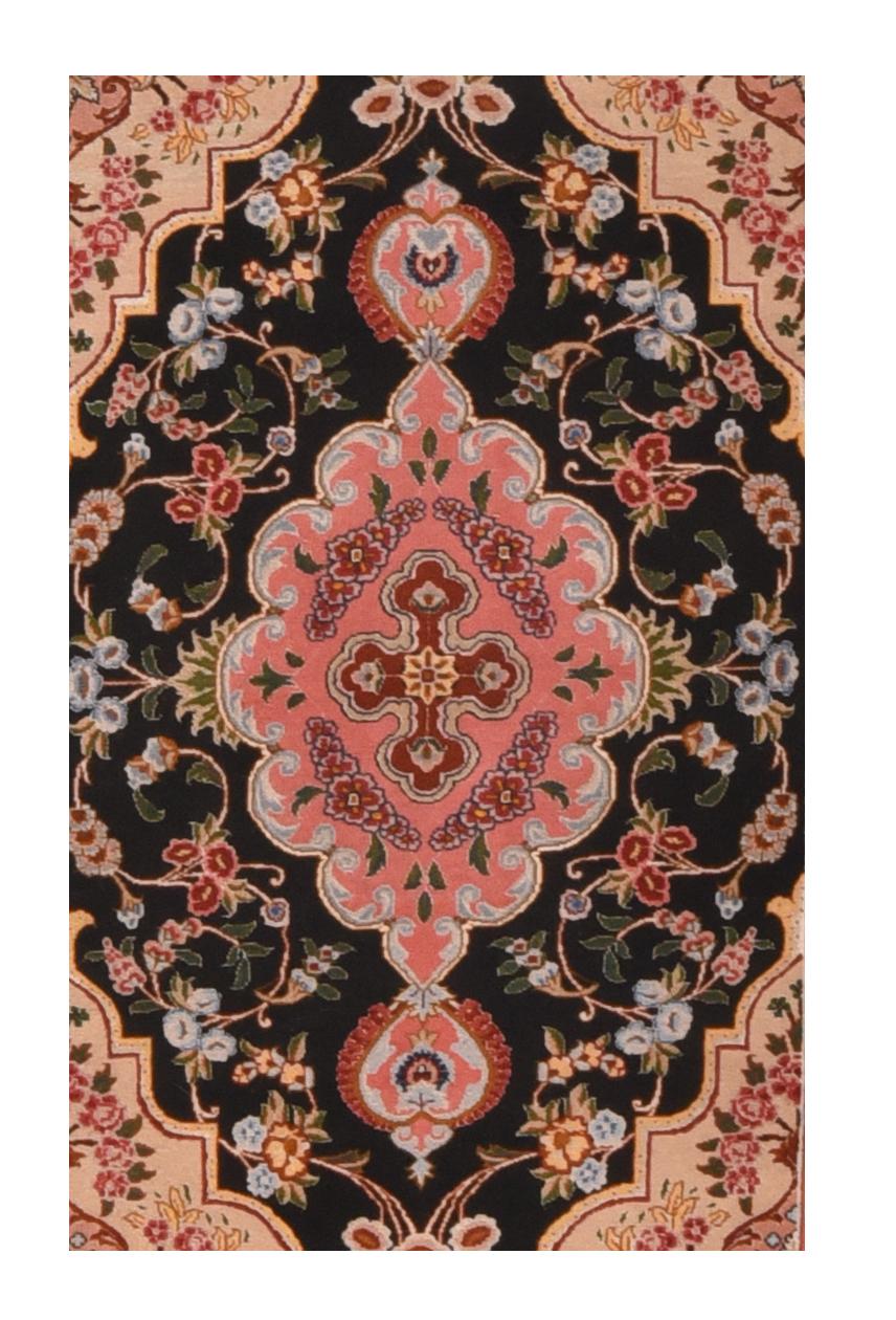 A Tabriz rug/carpet is a type in the general category of Persian carpets from the city of Tabriz, the capital city of East Azarbaijan Province in North West of Iran totally populated by Azerbaijanis. It is one of the oldest rug weaving centers and