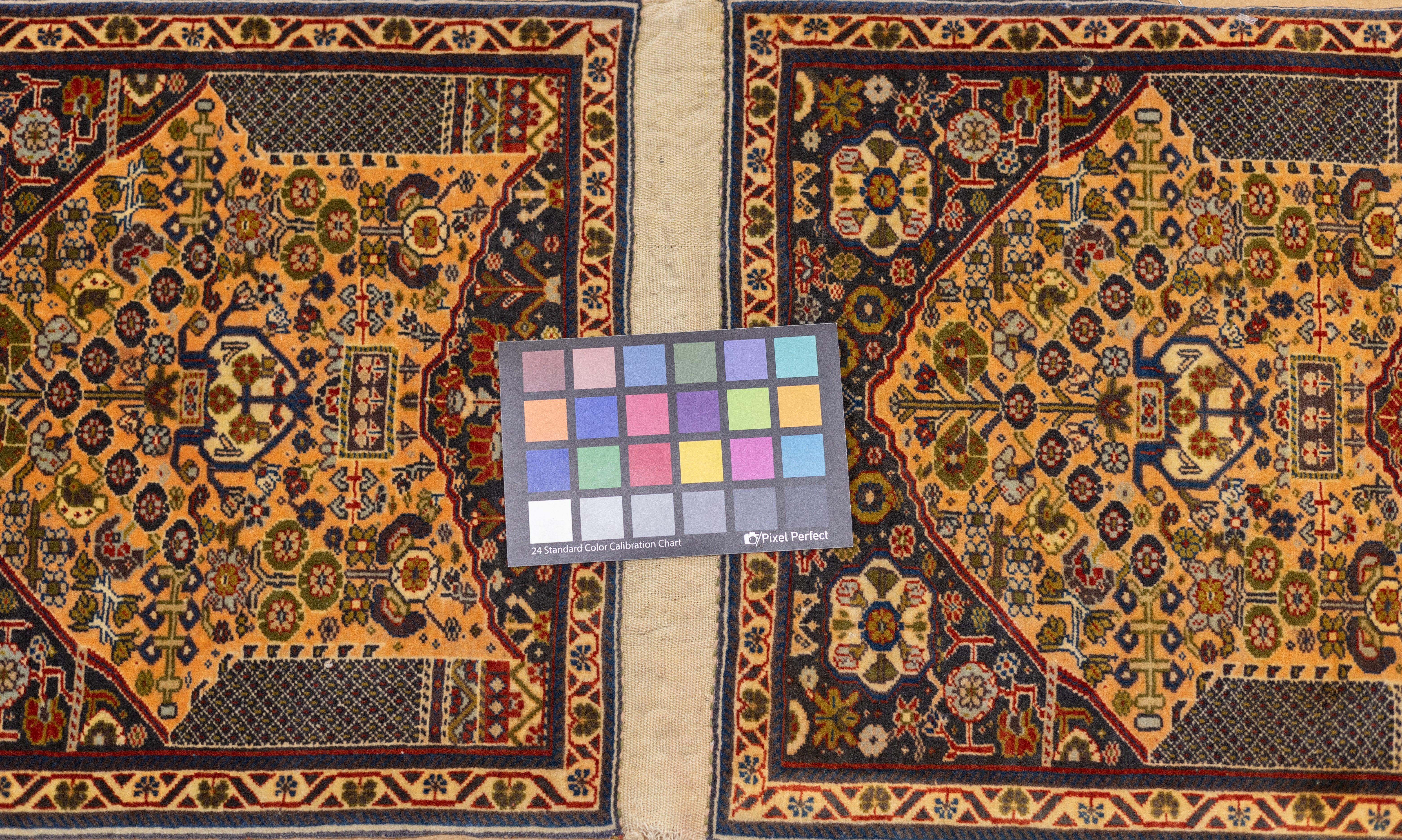Äußerst feine doppelseitige Satteltasche mit persischem Qashqai befestigt 1'3'' x 2'8'' (20. Jahrhundert) im Angebot