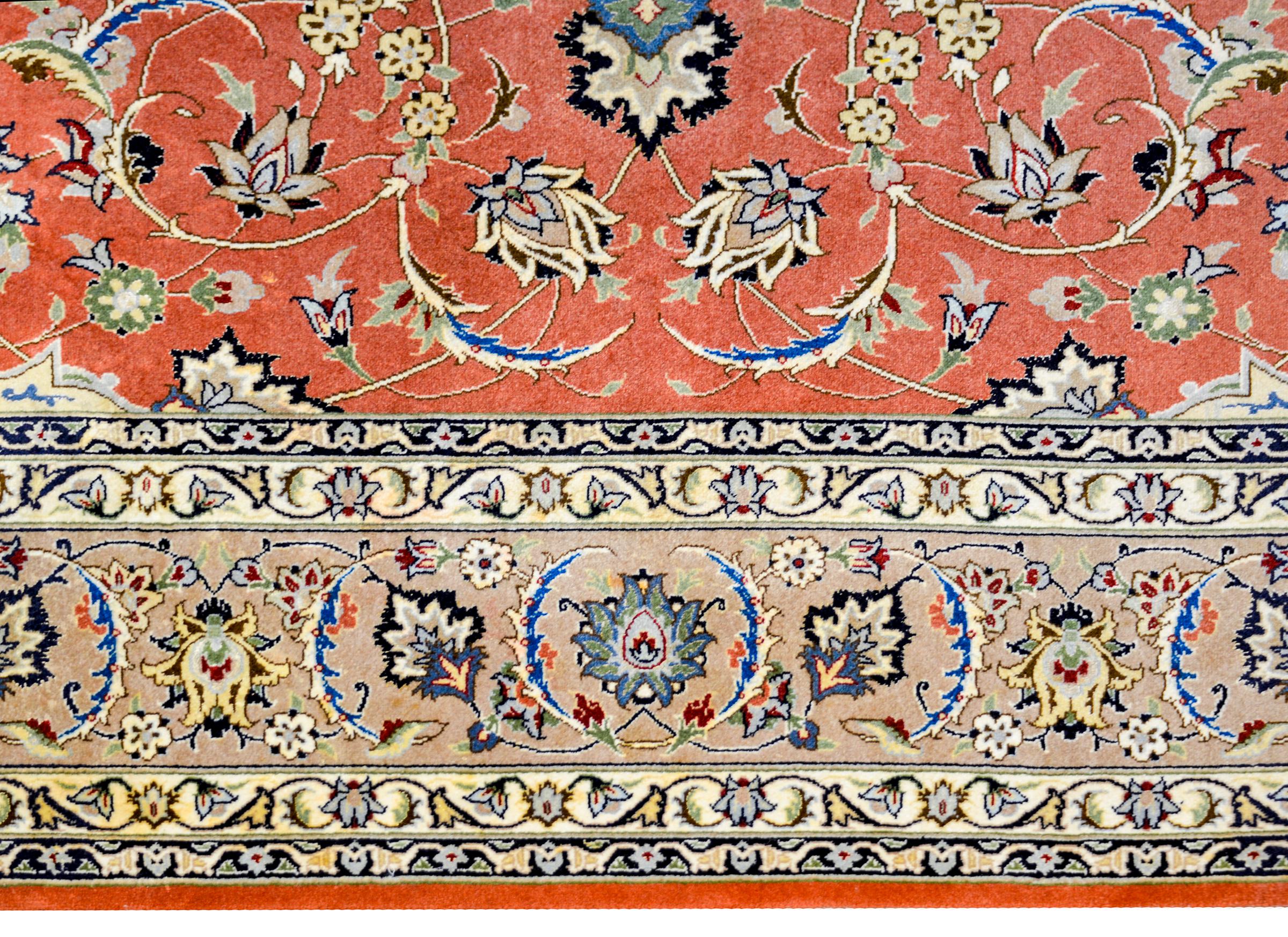 Extremely Fine Late 20th Century Tabriz Rug For Sale 1