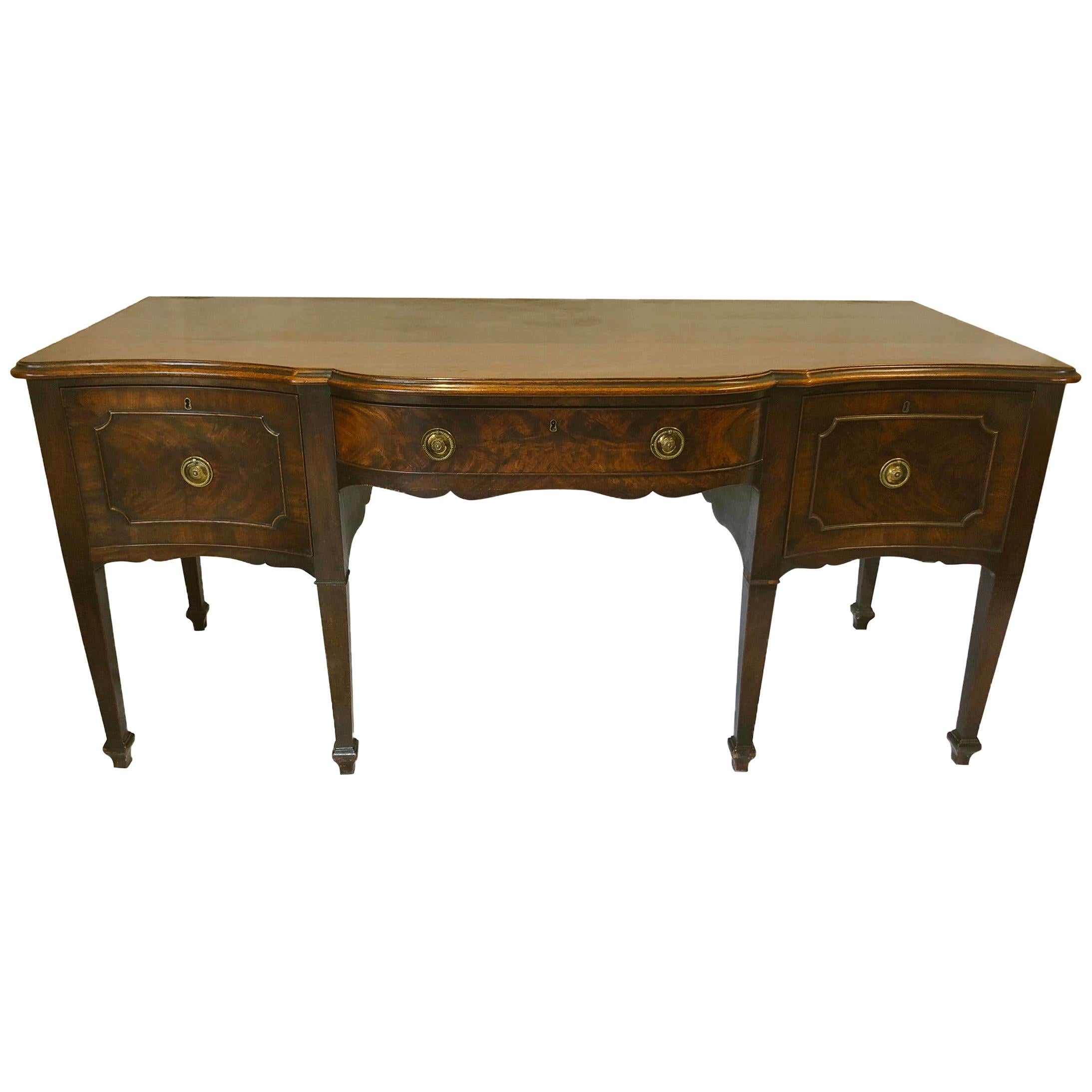 Extremely Fine George III Mahogany Sideboard For Sale
