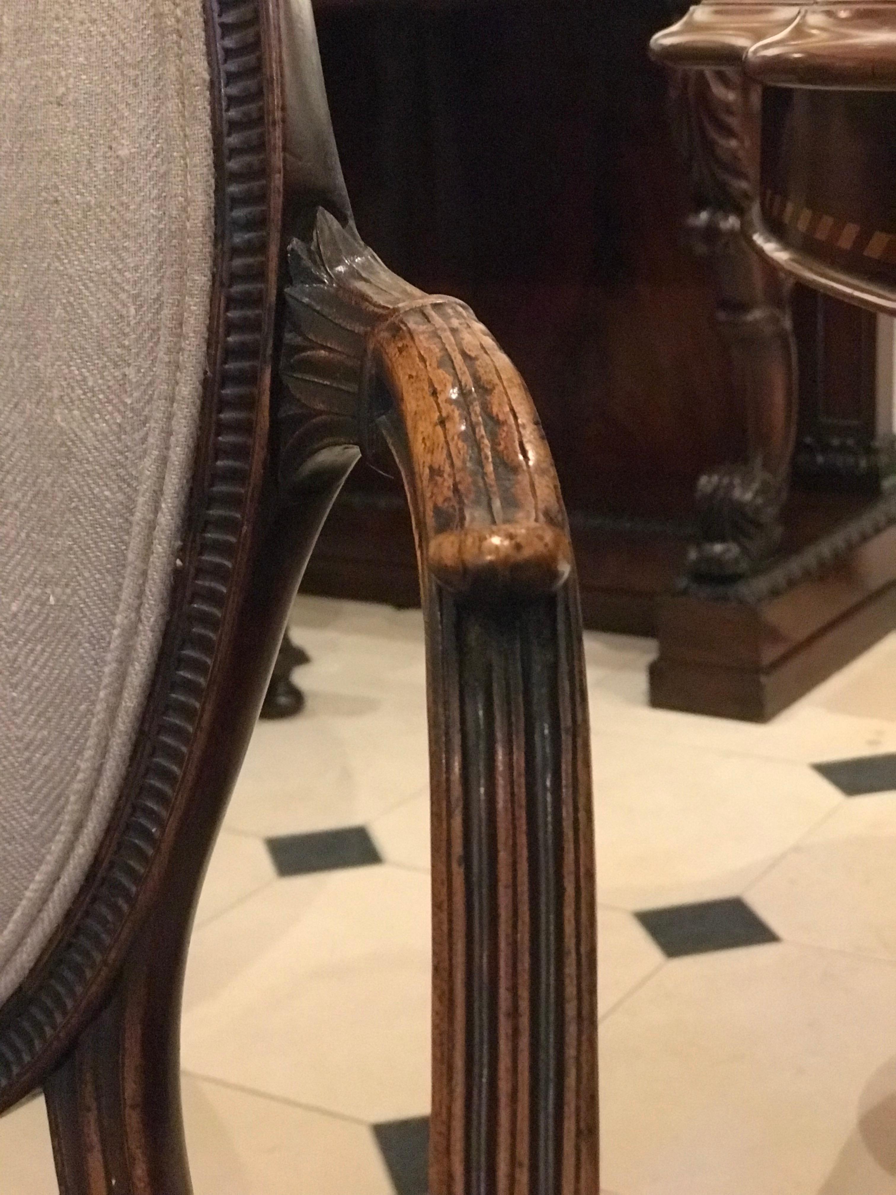 Chaise Gillows en acajou d'une finesse extrêmement fine, vers 1800 Bon état - En vente à Lincoln, GB