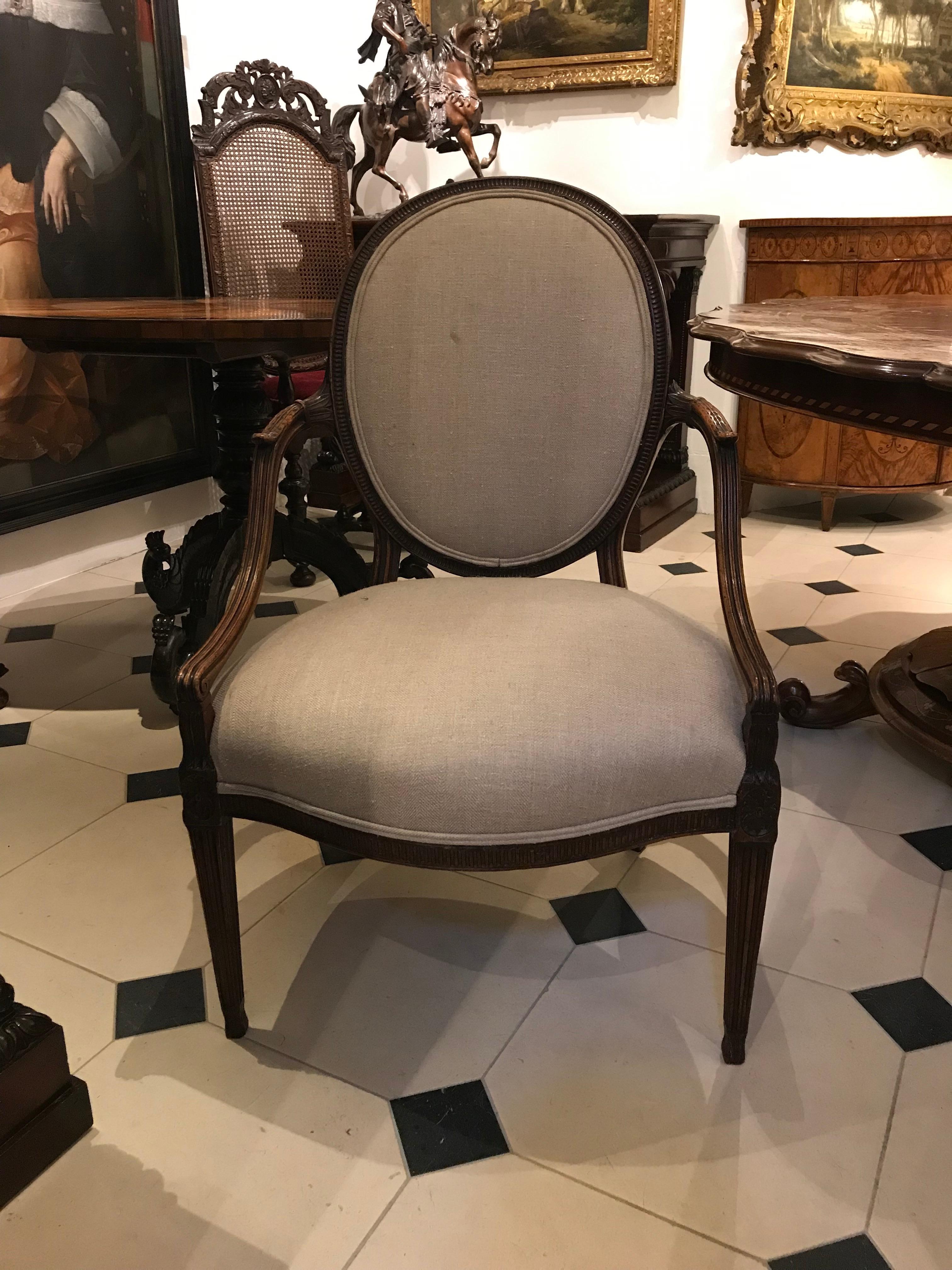 Early 19th Century Extremely Fine Gillows Mahogany Chair, circa 1800 For Sale