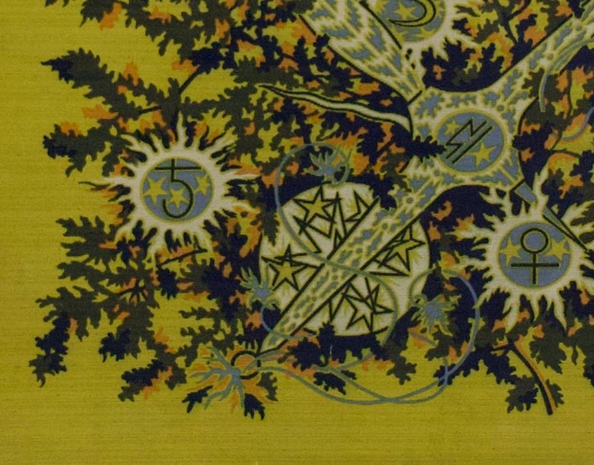Arazzo francese della metà del secolo scorso estremamente raffinato, disegnato e firmato da Grokoff In condizioni ottime in vendita a New York, NY