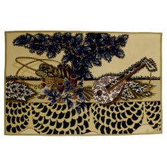 Extremely Fine Mid Century French Tapestry Design and Signed by Jean Luca
