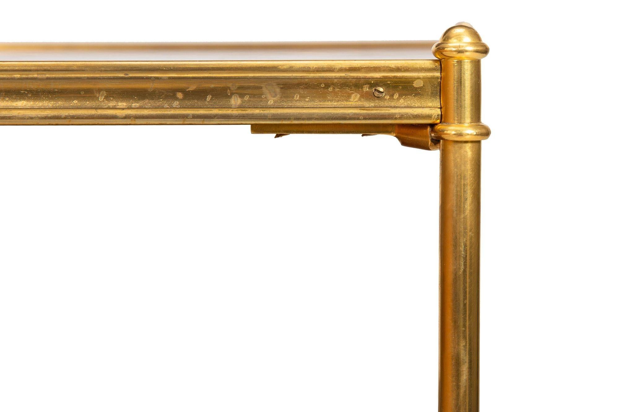 Paire de tables d'appoint à trois niveaux en acajou et bronze extrêmement fine, Jansen attr. 9