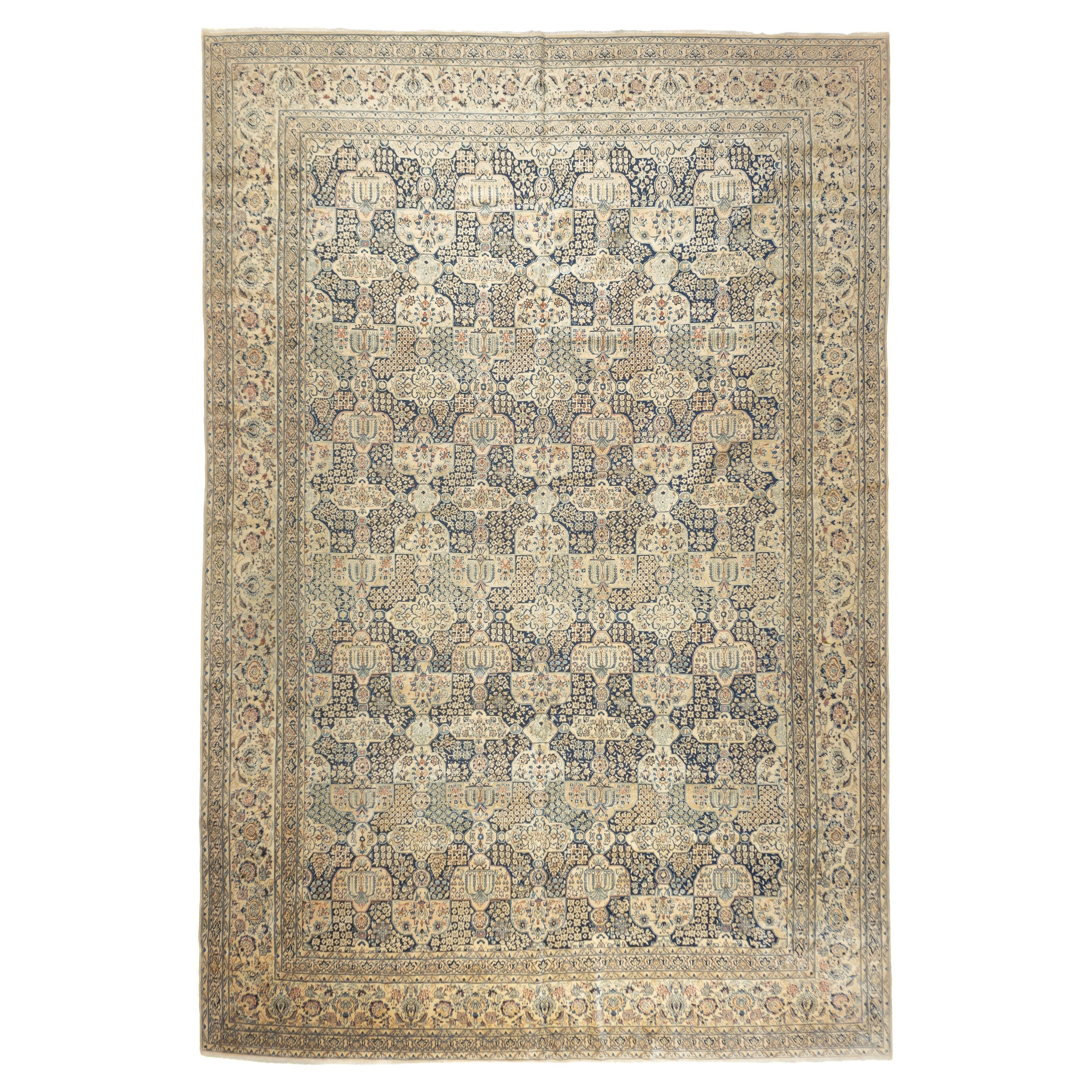 Äußerst feiner persischer Habibian Woll- und Seidenteppich 10'10'' x 16'5''
