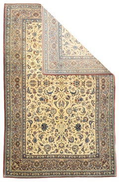 Extremely Fine Persian Habibian Wool and Silk Rug 5'5'' x 8'5''