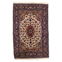 Alfombra Persa Isfahan Extremadamente Fina 3'5" x 5'3