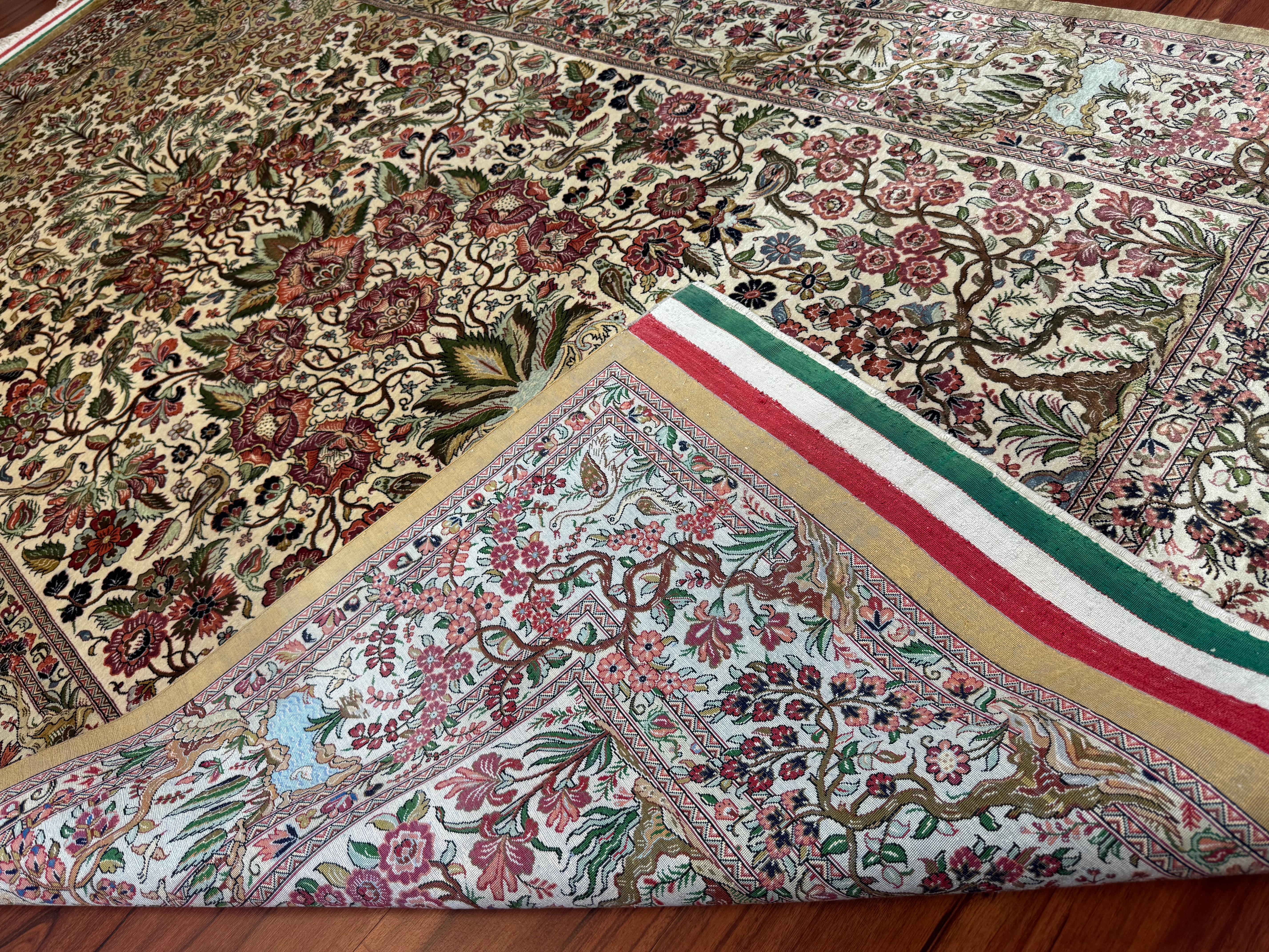 Tappeto persiano Isfahan estremamente pregiato in vendita 6
