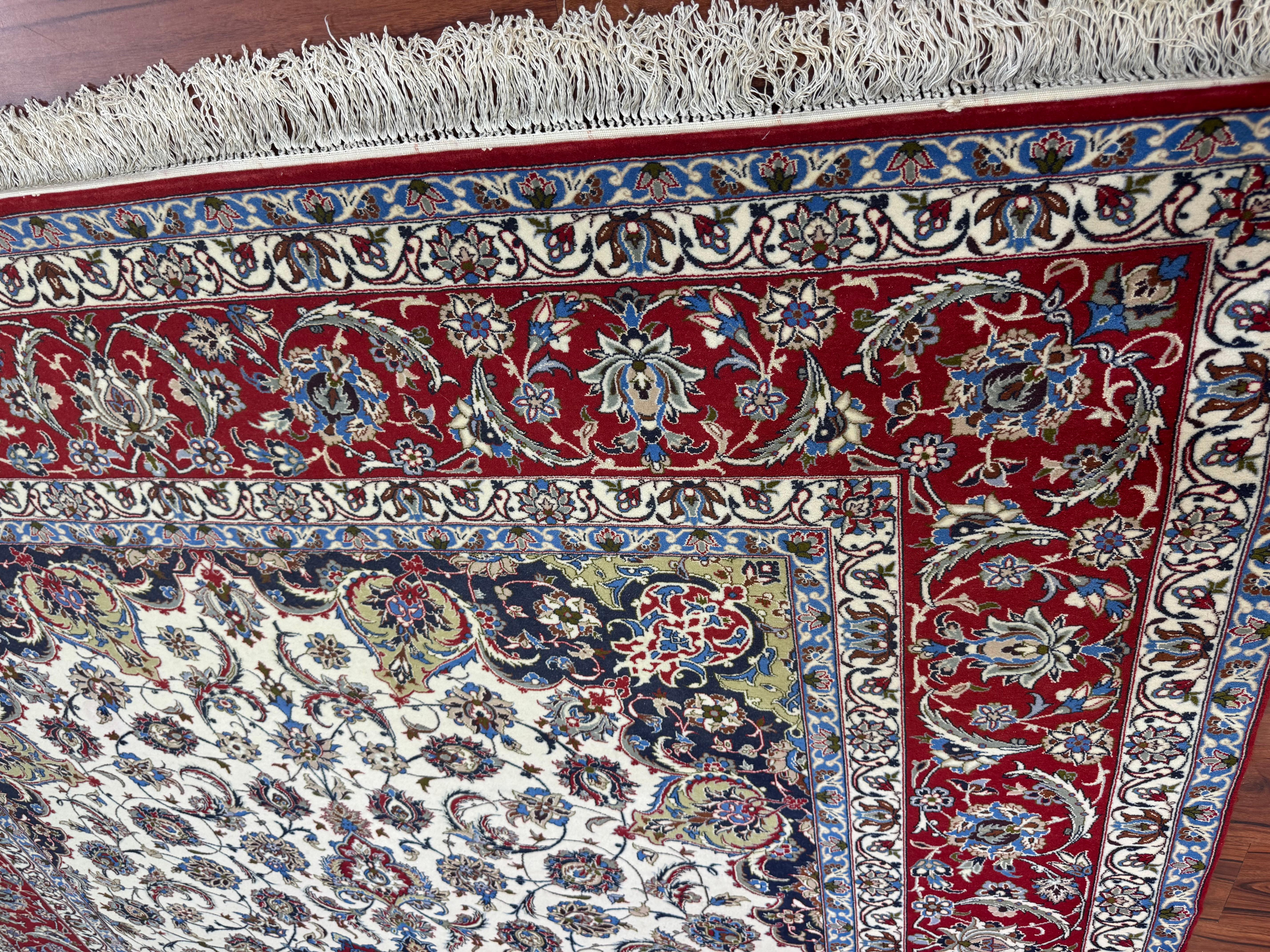 Tappeto persiano Isfahan estremamente pregiato in vendita 7