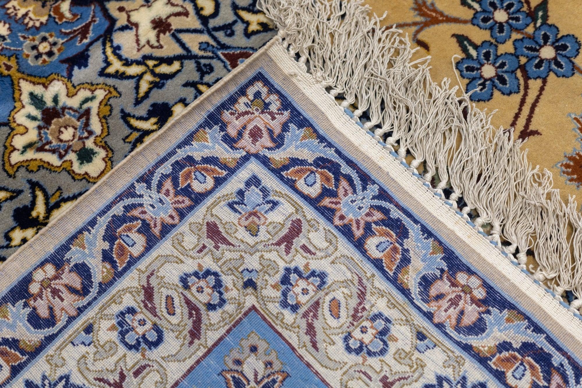 Tappeto persiano Isfahan in lana e seta estremamente fine 10'6'' x 13'11'' in vendita 4