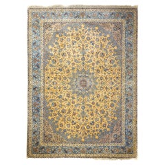 Extremely Fine Persian Isfahan Wool and Silk Rug 10'6'' x 13'11''