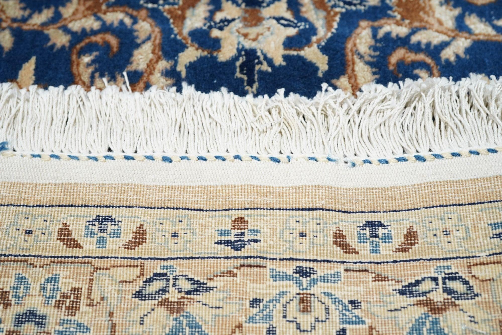 Extremely Fine Persian Nain HabibianRrug Wool & Silk 8'3'' x 11'9'' For Sale 7