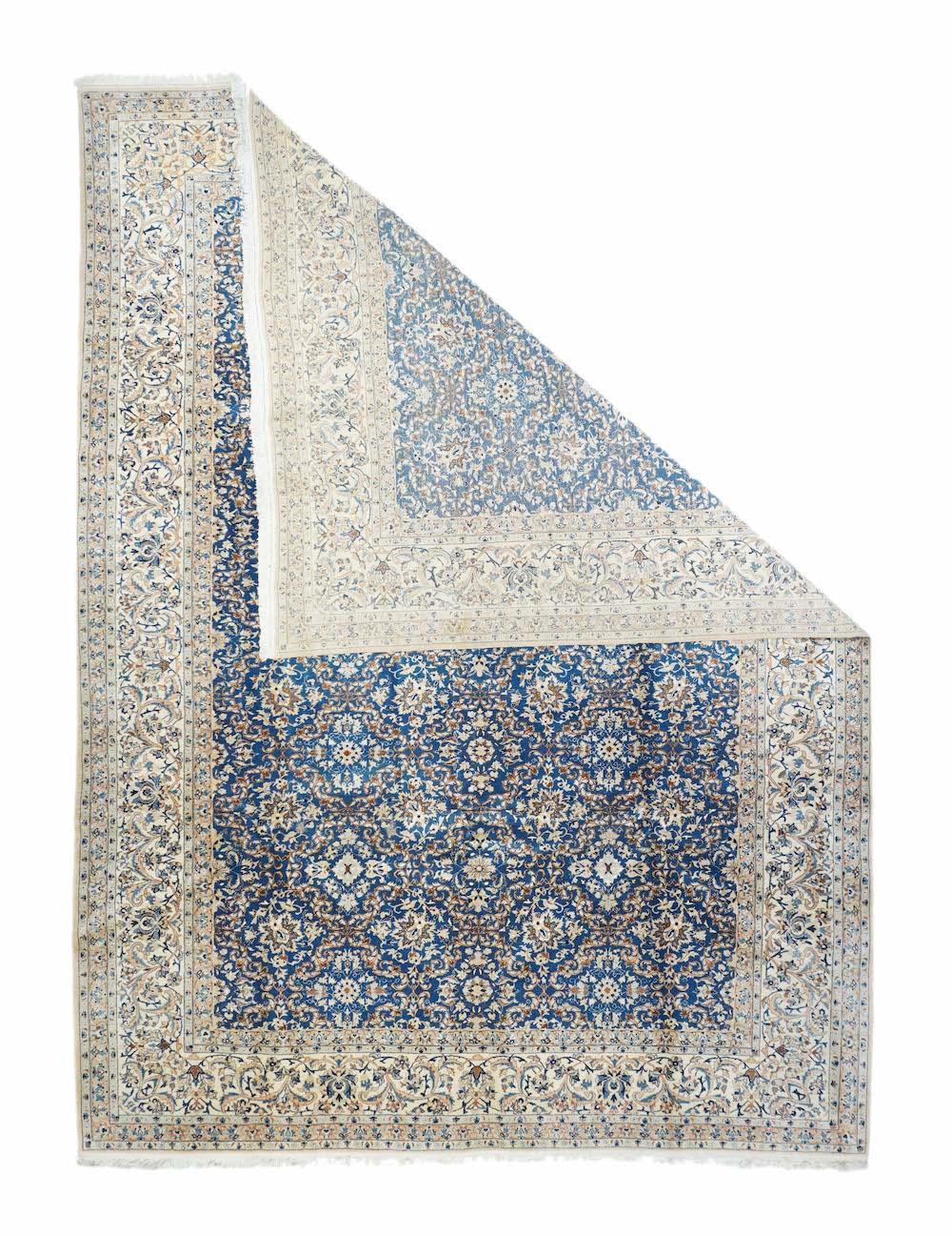 Extremely Fine Persian Nain HabibianRrug Wool & Silk 8'3'' x 11'9''.