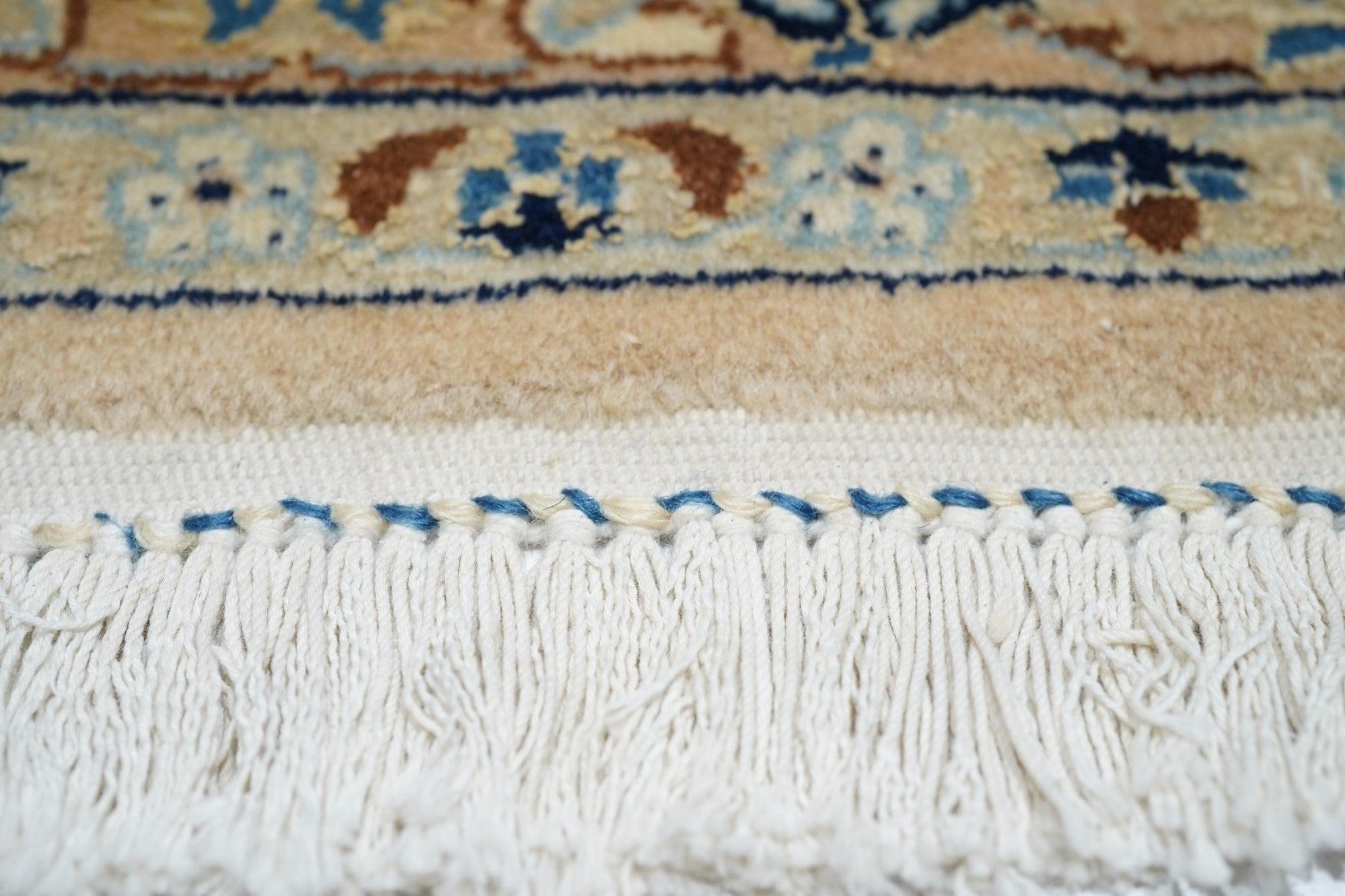 Extremely Fine Persian Nain HabibianRrug Wool & Silk 8'3'' x 11'9'' For Sale 1