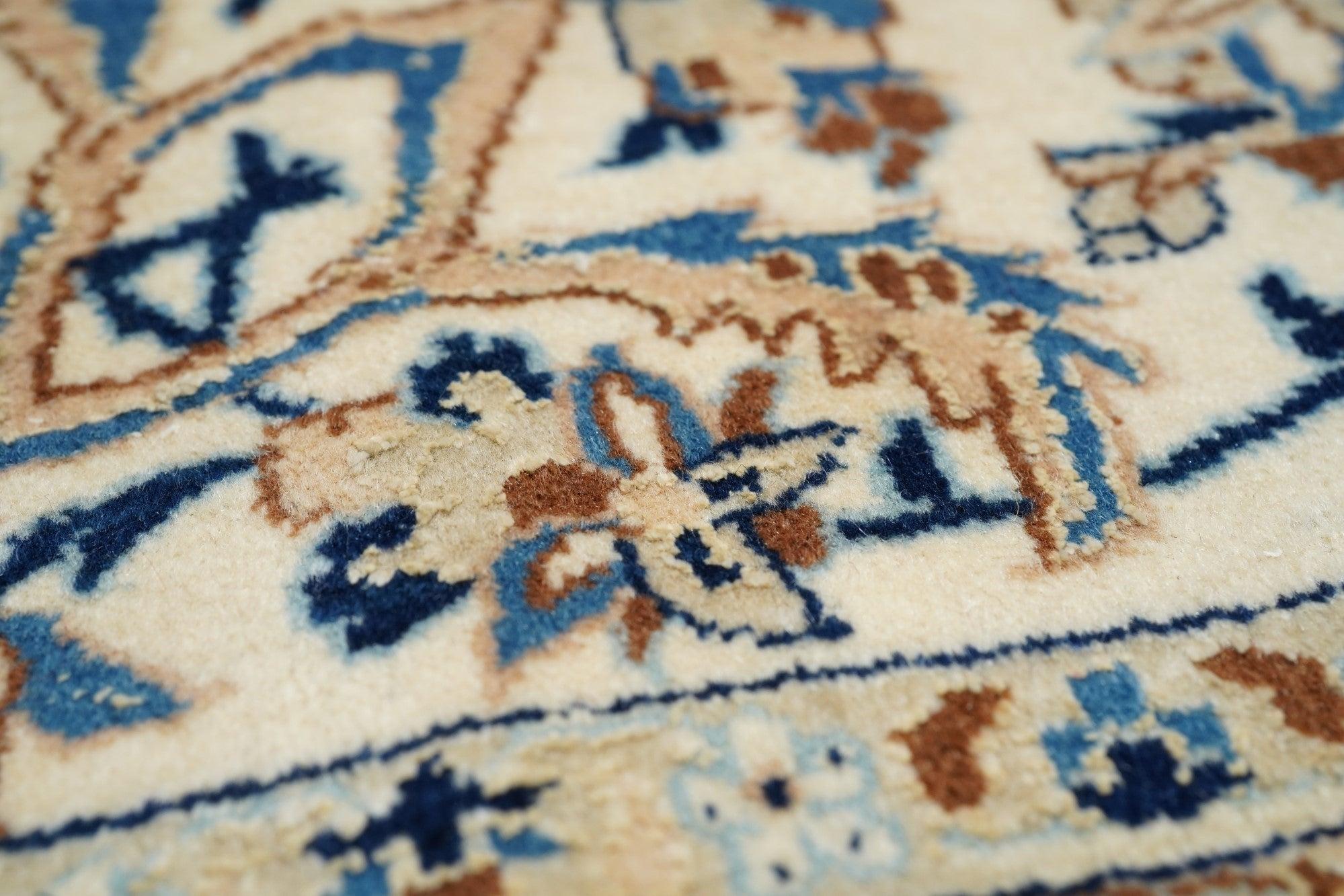 Extremely Fine Persian Nain HabibianRrug Wool & Silk 8'3'' x 11'9'' For Sale 2