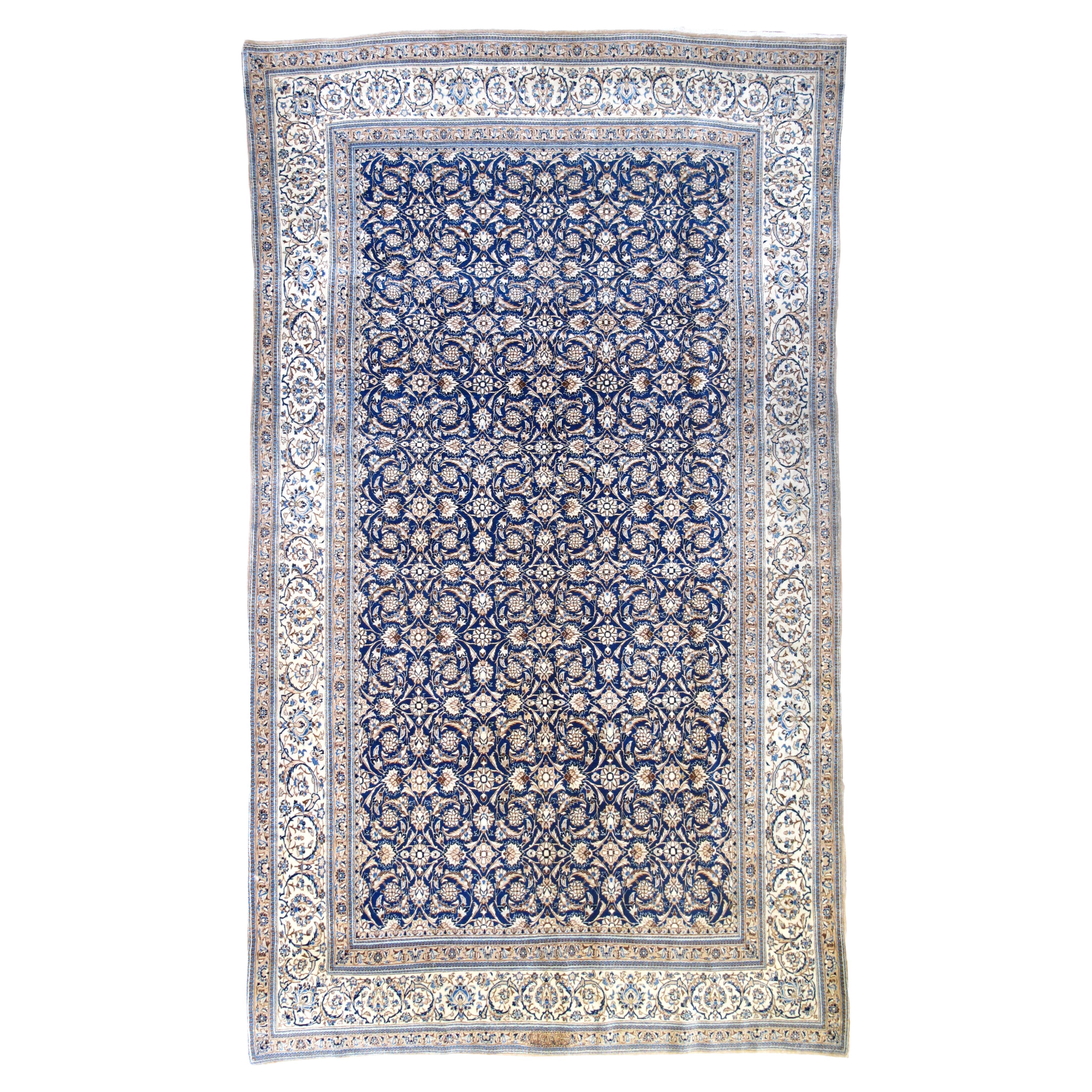 Extremely Fine Persian Nain (Signed Habibian) Rug 5'7'' x 9'6''