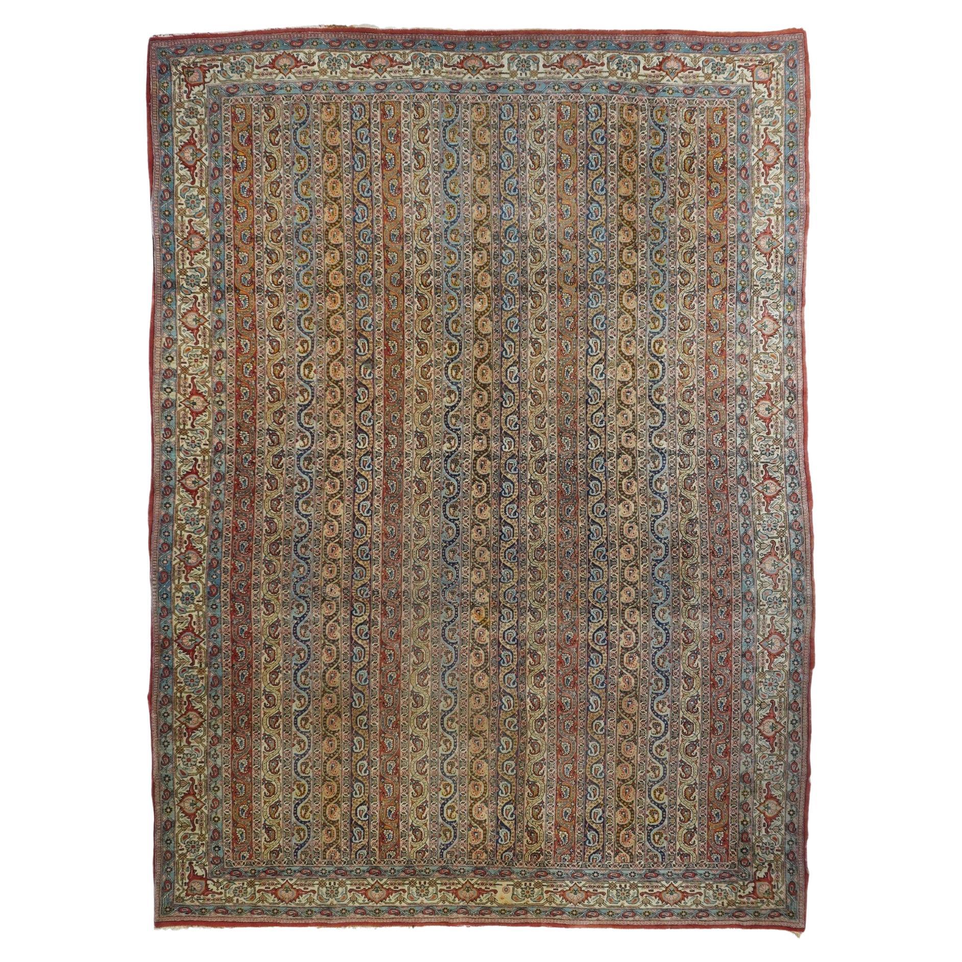 Äußerst feiner persischer Qum-Wollteppich 7'11'' x 10'11''