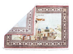 Extremely Fine Persian Silk Qum Pictorial with Jesus Christ 3’3" x 4’11"