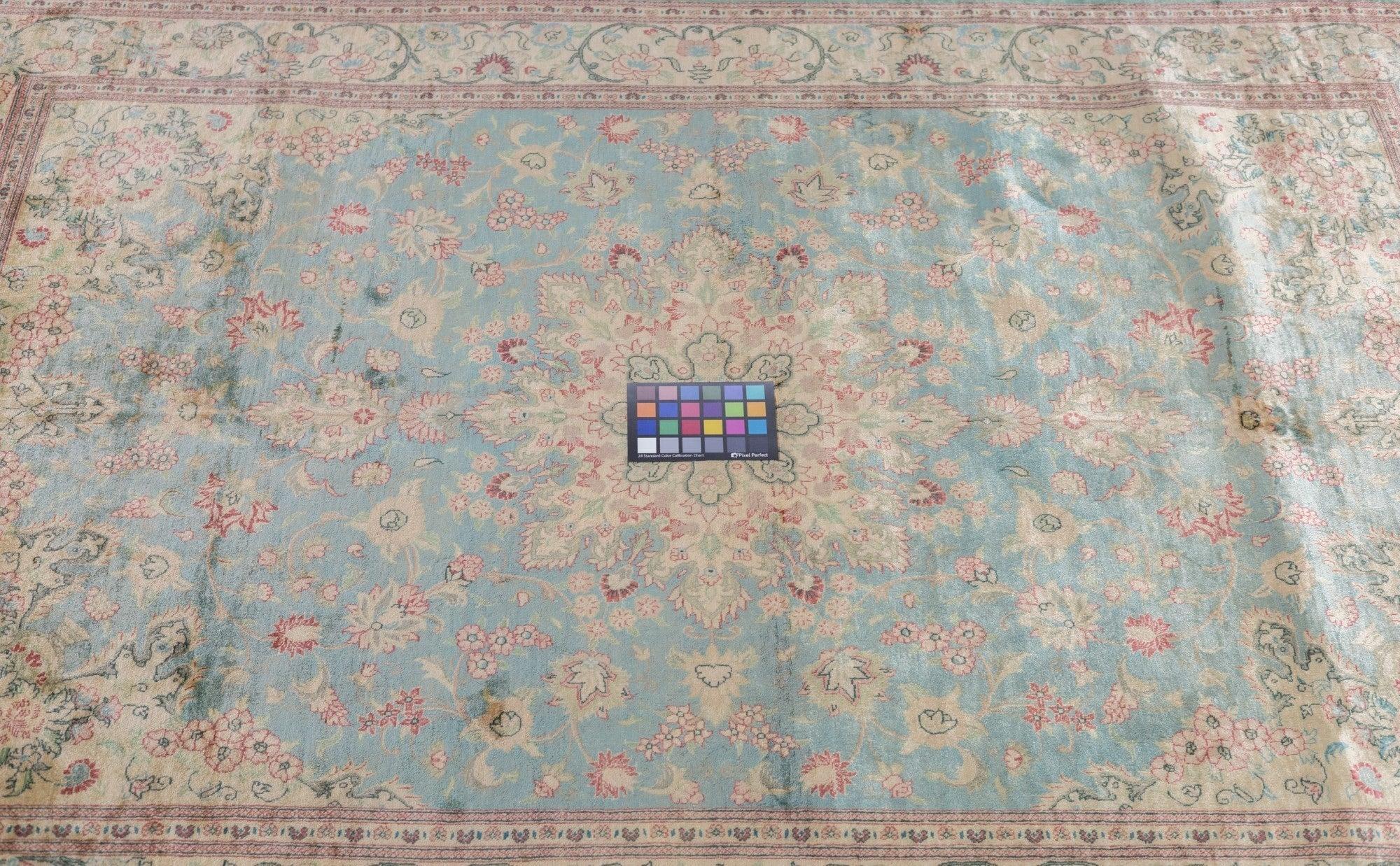 Tappeto Qum in seta persiana estremamente fine 4'3'' x 6'6'' in vendita 5