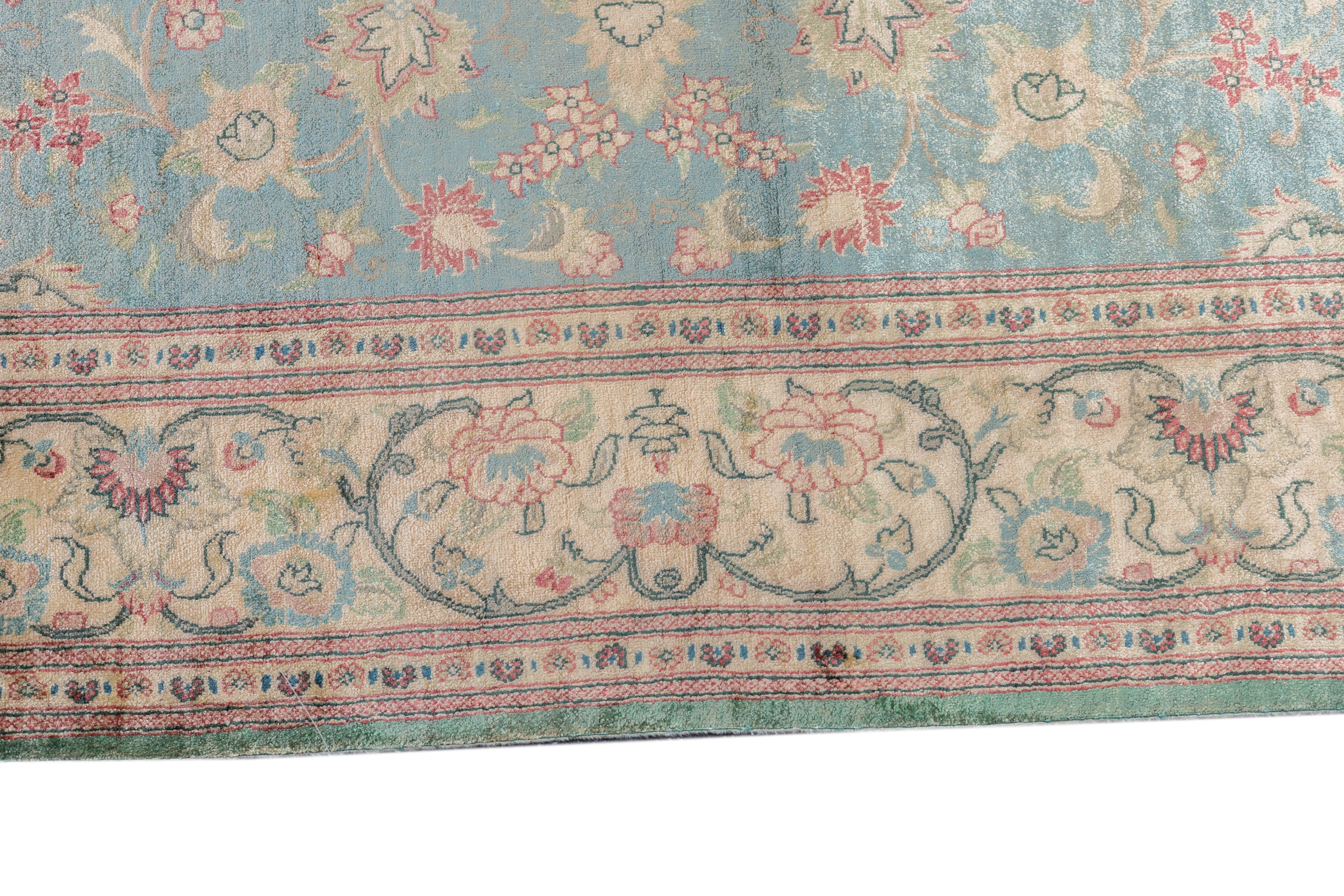 Tappeto Qum in seta persiana estremamente fine 4'3'' x 6'6'' in vendita 2