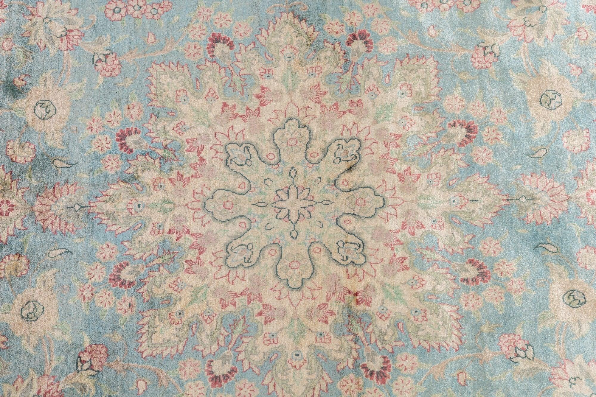 Tappeto Qum in seta persiana estremamente fine 4'3'' x 6'6'' in vendita 3