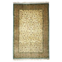 Alfombra Qum Persa de Seda Extremadamente Fina 6'6" x 9'11