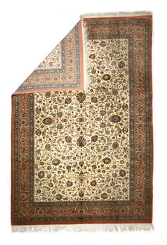 Extremely Fine Persian Silk Qum Rug 7'9" x 11’5”