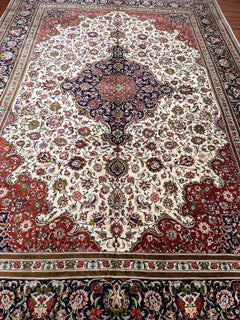 Extremely Fine Persian Silk Qum Rug/Carpet Description: