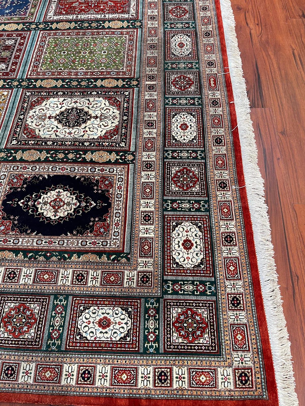 Tabriz Extremely Fine Persian Silk Qum Rug/Carpet For Sale