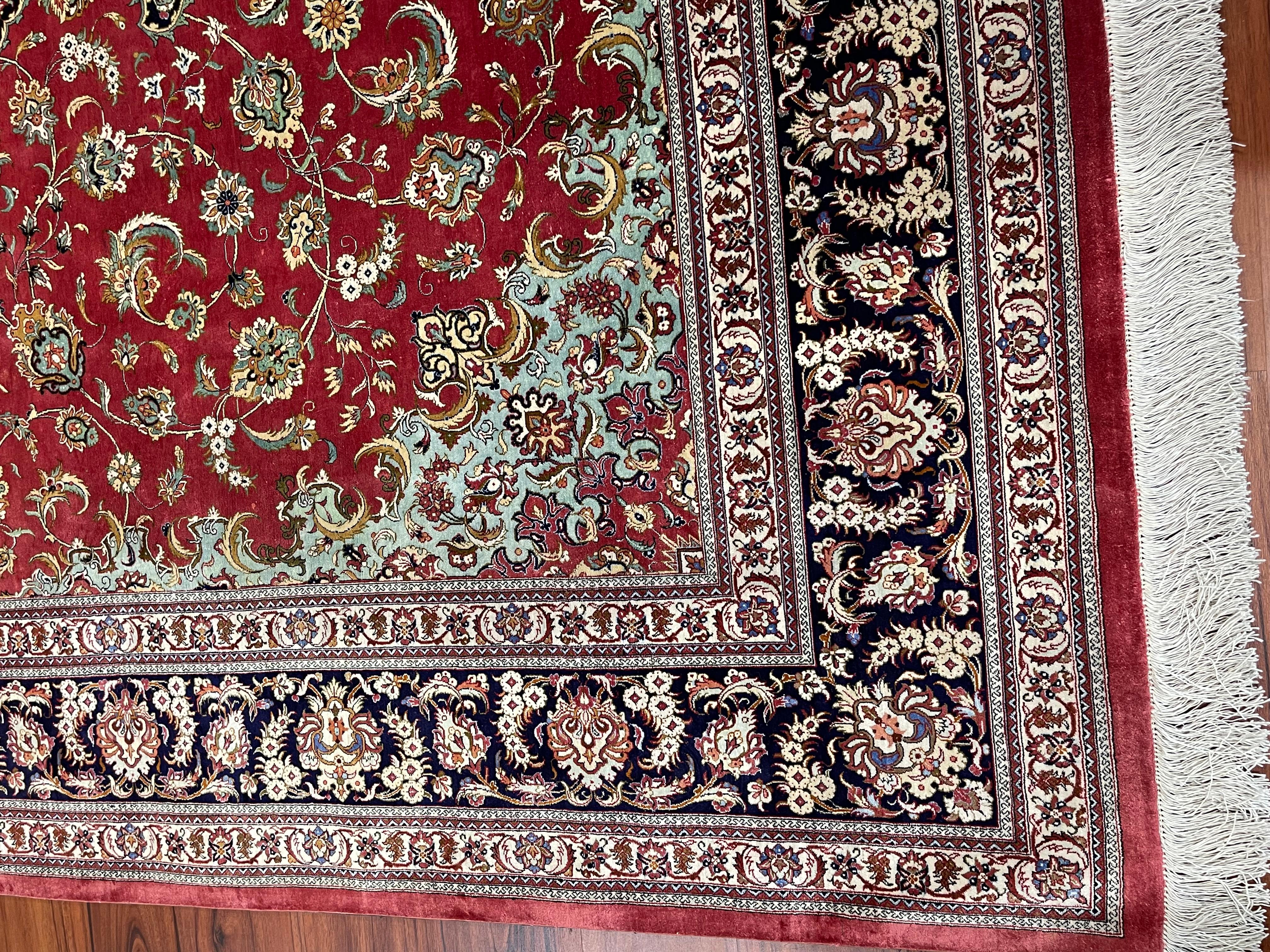 Alfombra de seda persa Qum extremadamente fina Persa en venta