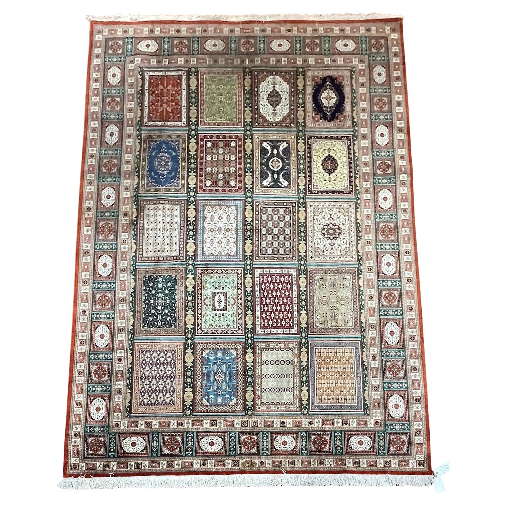 Extremely Fine Persian Silk Qum Rug/Carpet For Sale