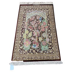 Extremely Fine Persian Silk Qum Rug/Carpet
