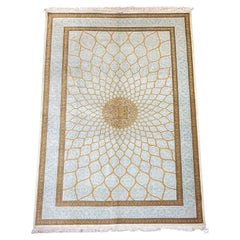 Äußerstlicher persischer Qum-Teppich aus Seide