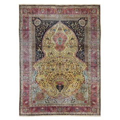 Alfombra Tabriz de Seda Persa Extremadamente Fina 6'0" x 8'3''