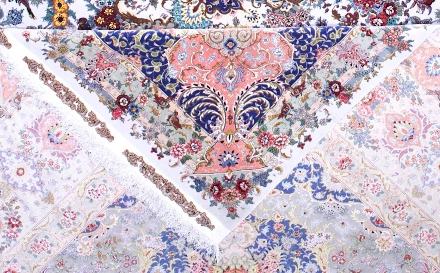 Extremely Fine Persian Tabriz Rug 13'0