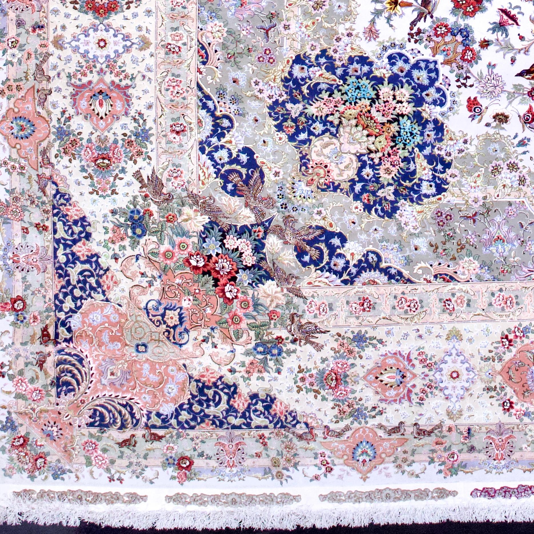 Extremely Fine Persian Tabriz Rug 13'0