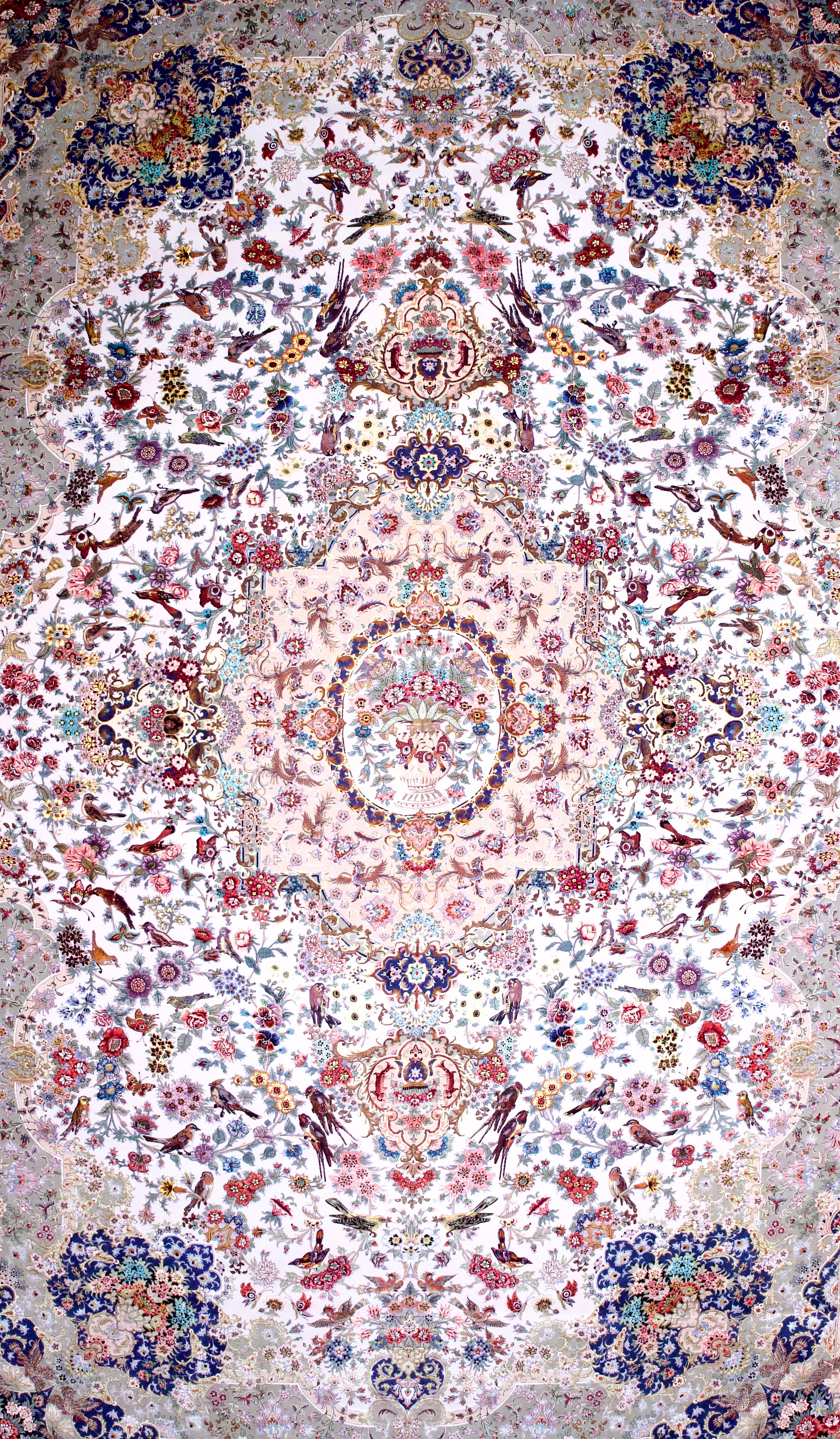 XX secolo Extremely Fine Persian Tabriz Rug 13'0