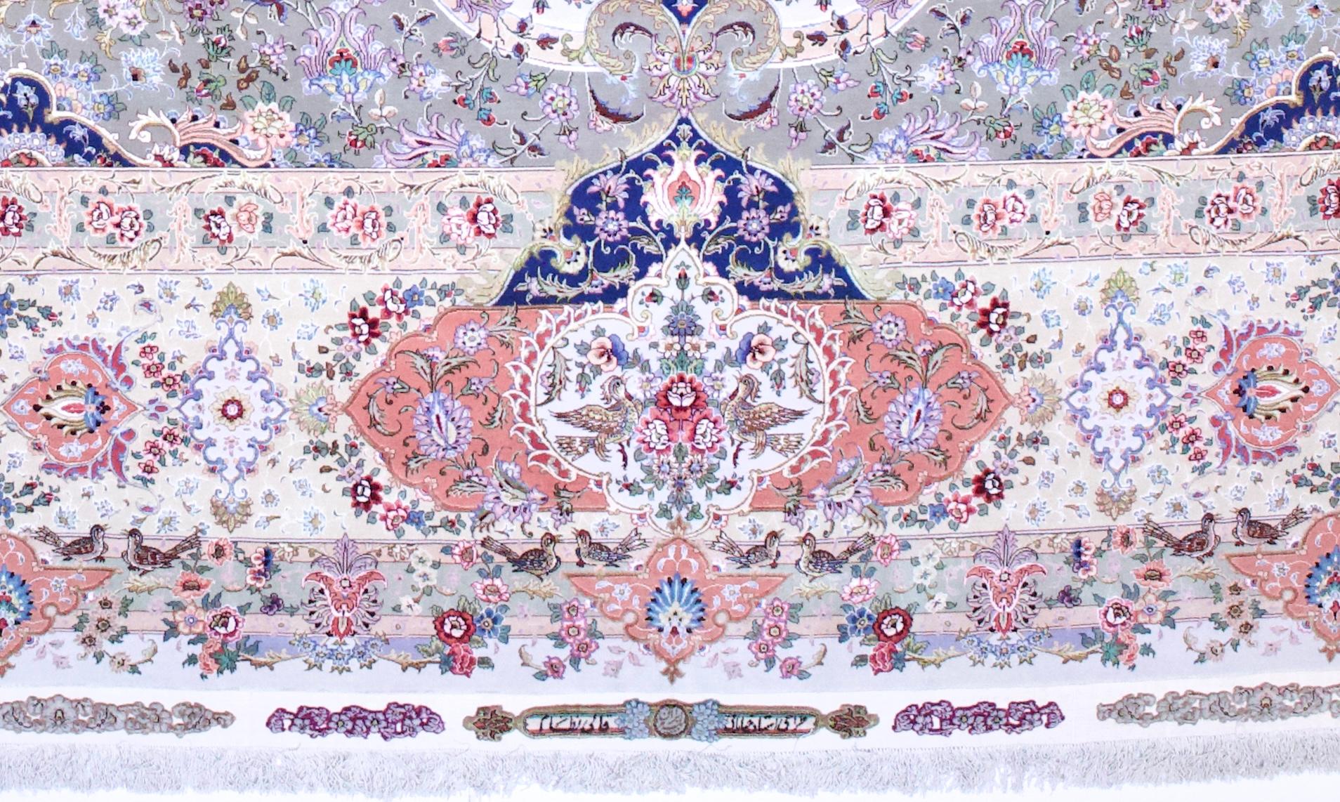 Extremely Fine Persian Tabriz Rug 13'0