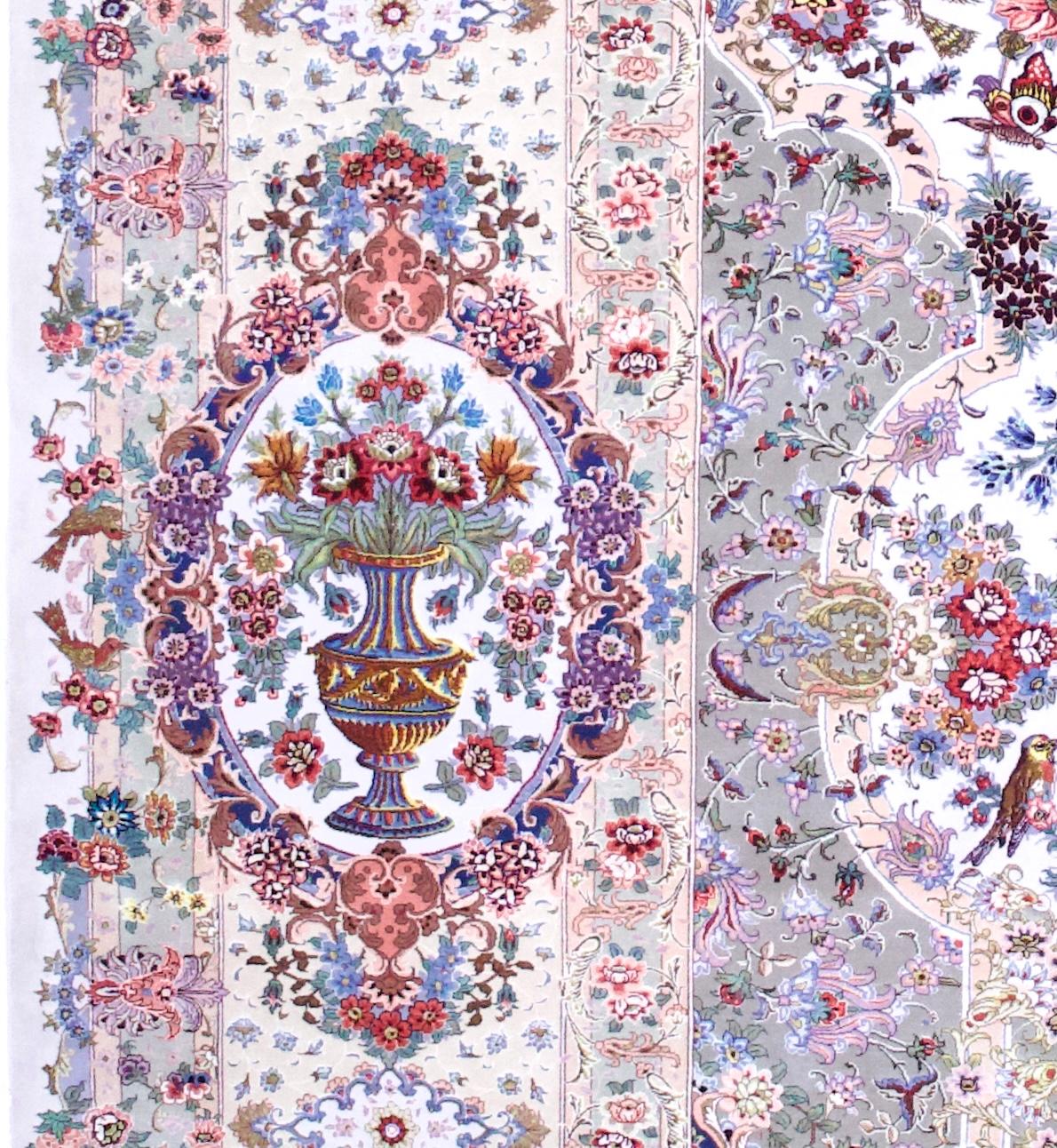 Extremely Fine Persian Tabriz Rug 13'0