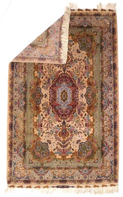 Extremely Fine Persian Tabriz Signed by Master Weaver Rug 6'5" x 10’7"