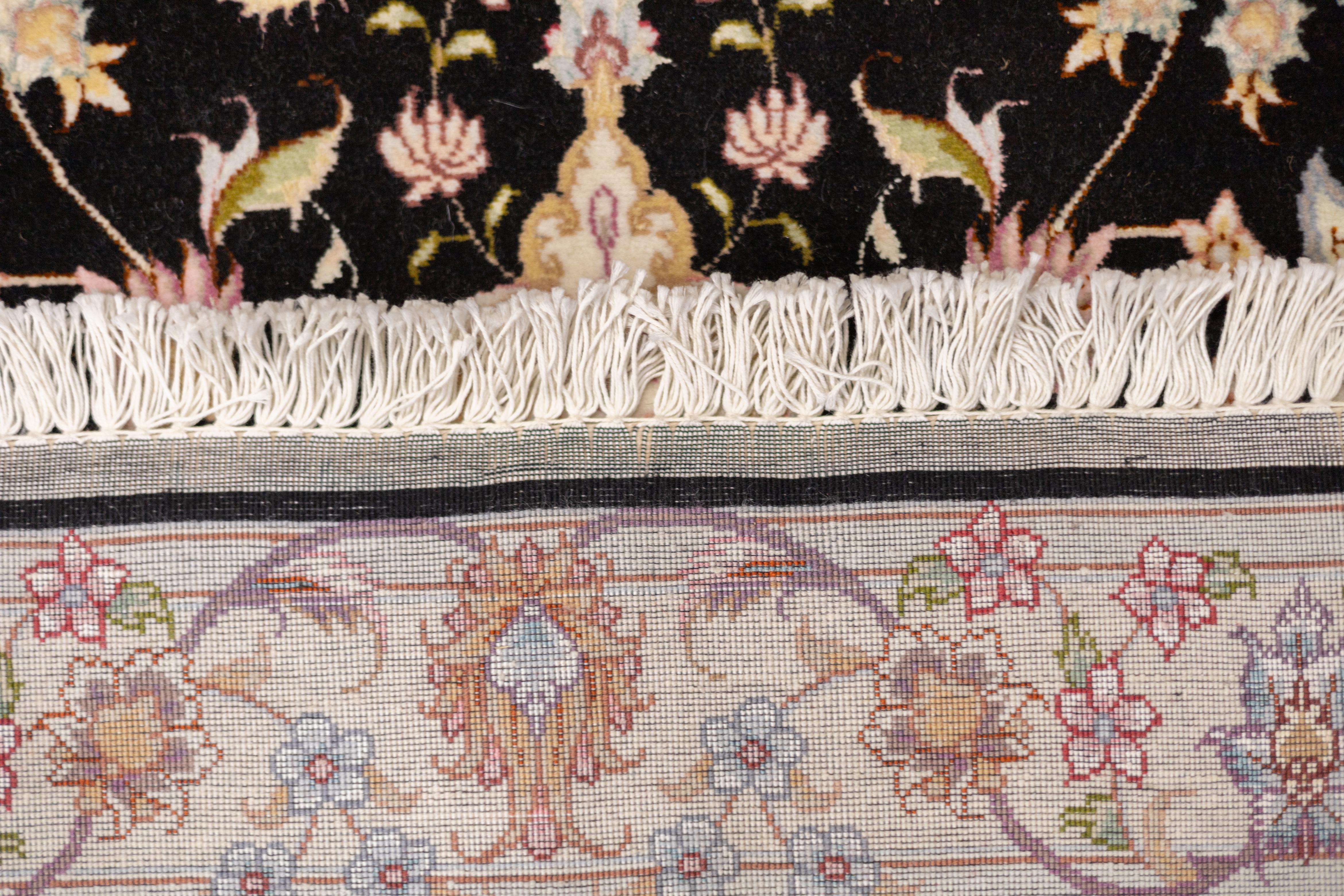 Extremely Fine Persian Tabriz Wool & Silk Long Rug 2'6'' x 17'1'' For Sale 6
