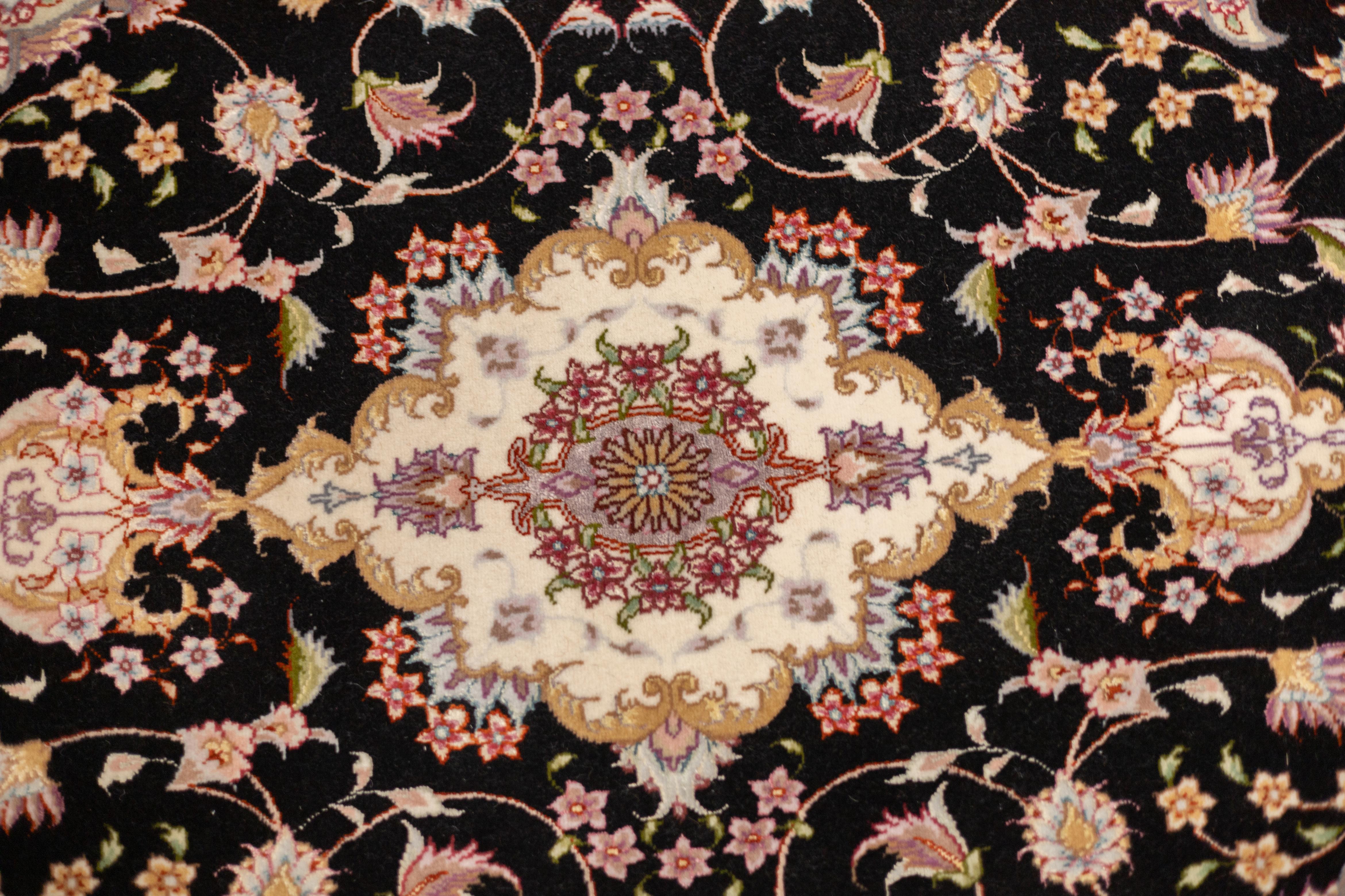 Extremely Fine Persian Tabriz Wool & Silk Long Rug 2'6'' x 17'1'' For Sale 1