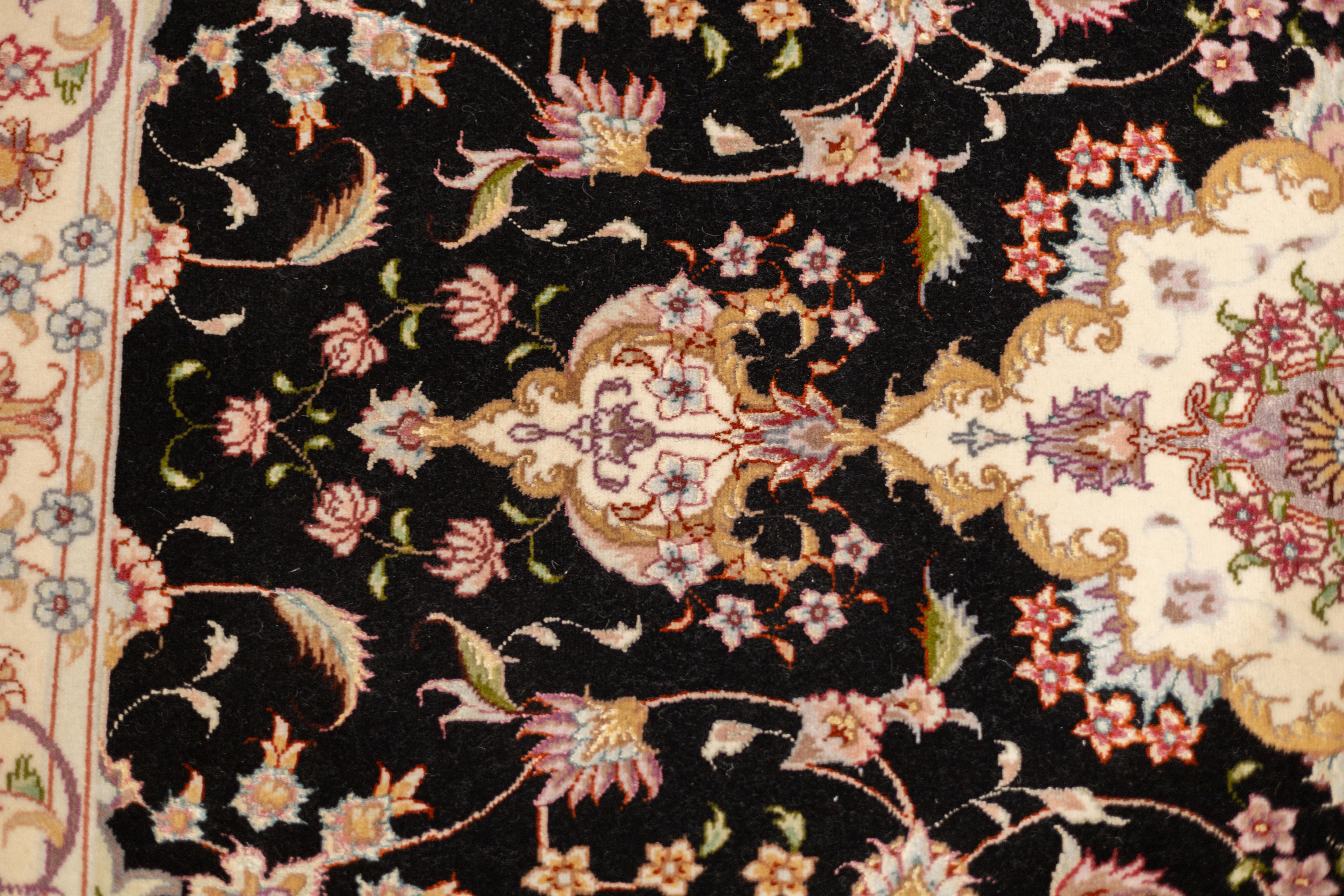 Extremely Fine Persian Tabriz Wool & Silk Long Rug 2'6'' x 17'1'' For Sale 2